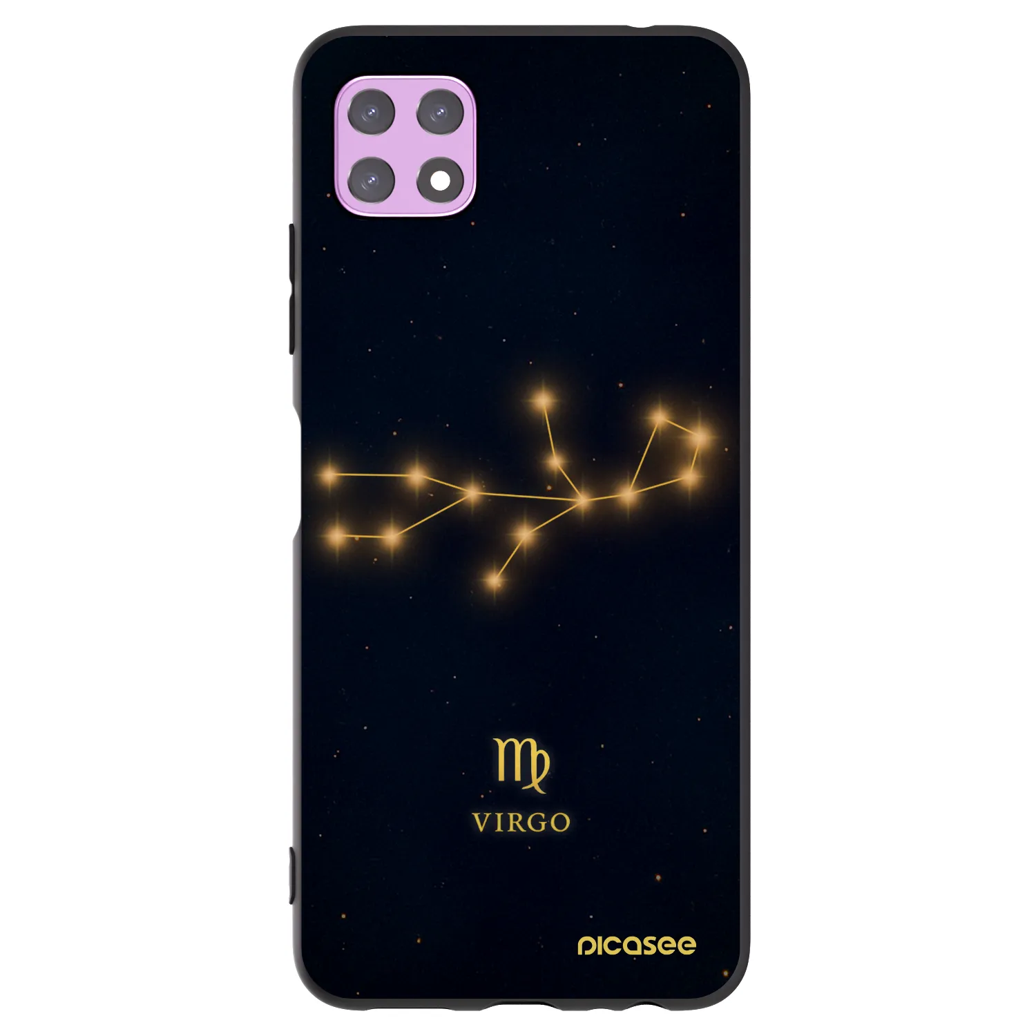 Picasee silikónový čierny obal pre Samsung Galaxy A22 A226B 5G - VIRGO