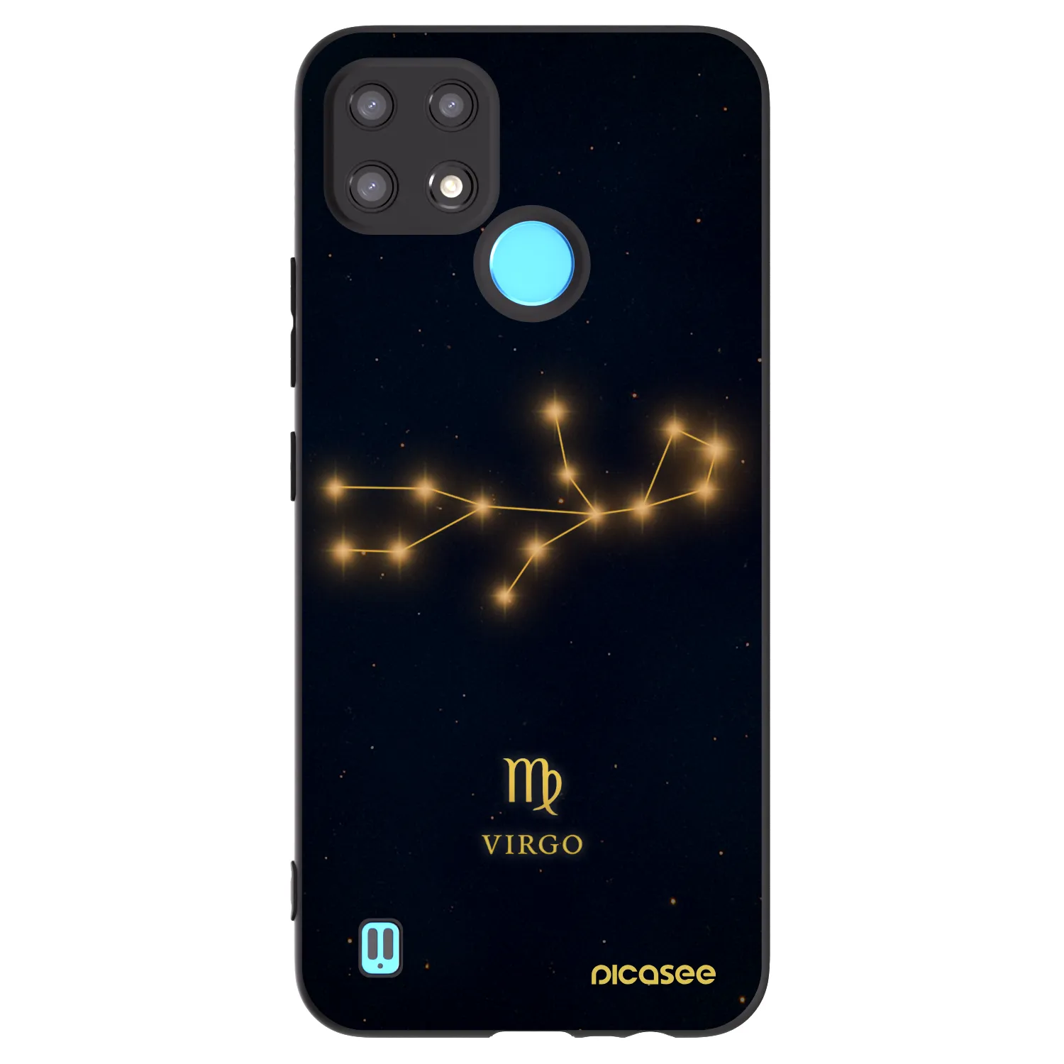 Picasee silikónový čierny obal pre Realme C21 - VIRGO