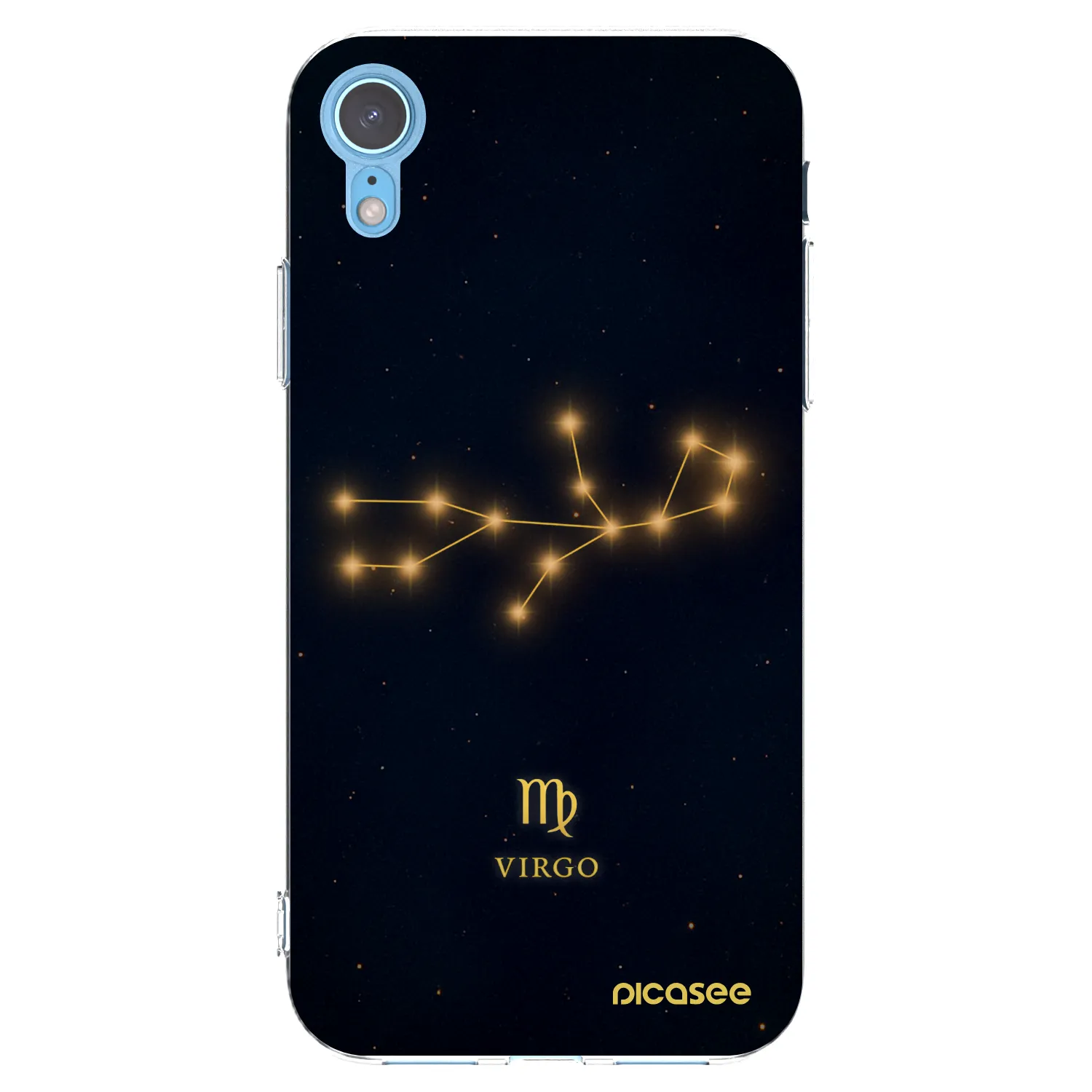 Picasee silikónový prehľadný obal pre Apple iPhone XR - VIRGO