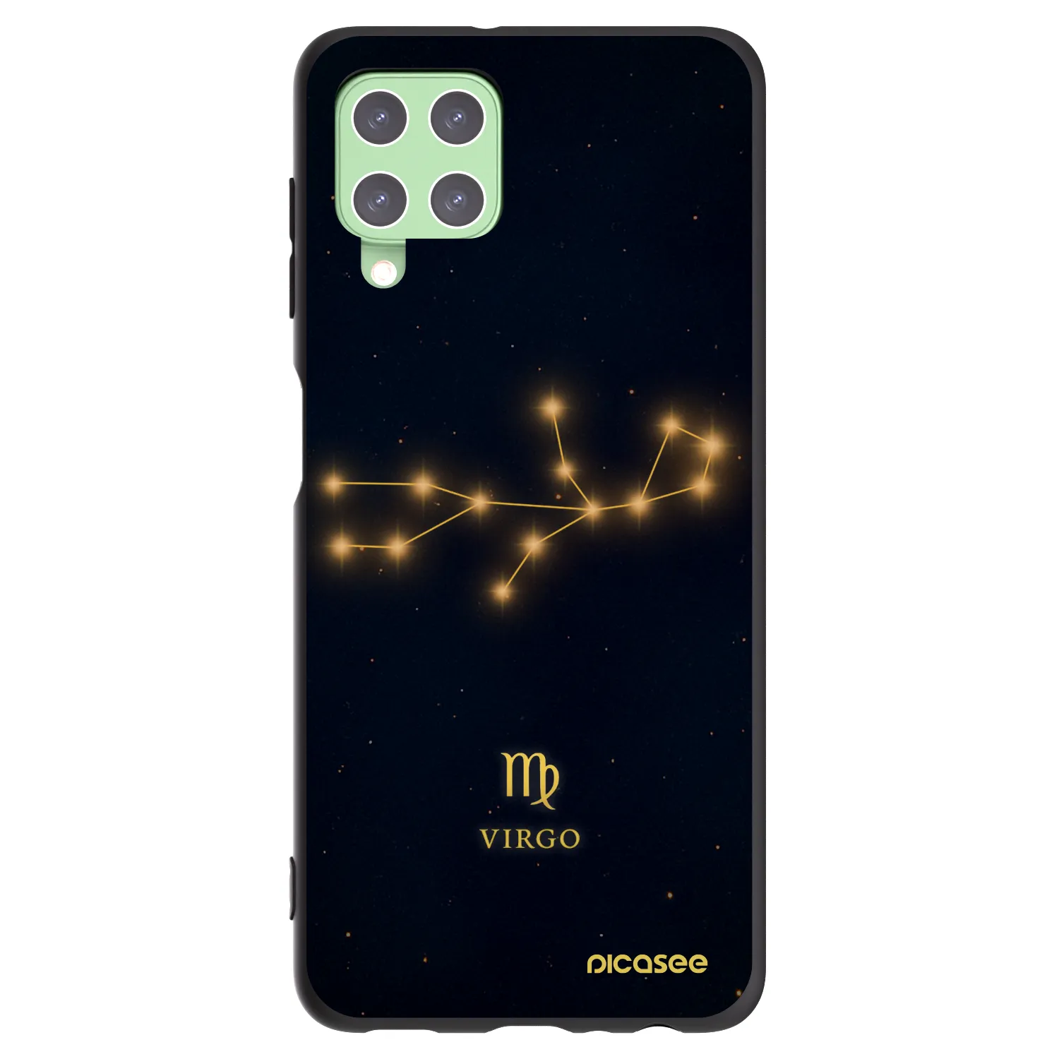Picasee silikónový čierny obal pre Samsung Galaxy A22 A225F 4G - VIRGO