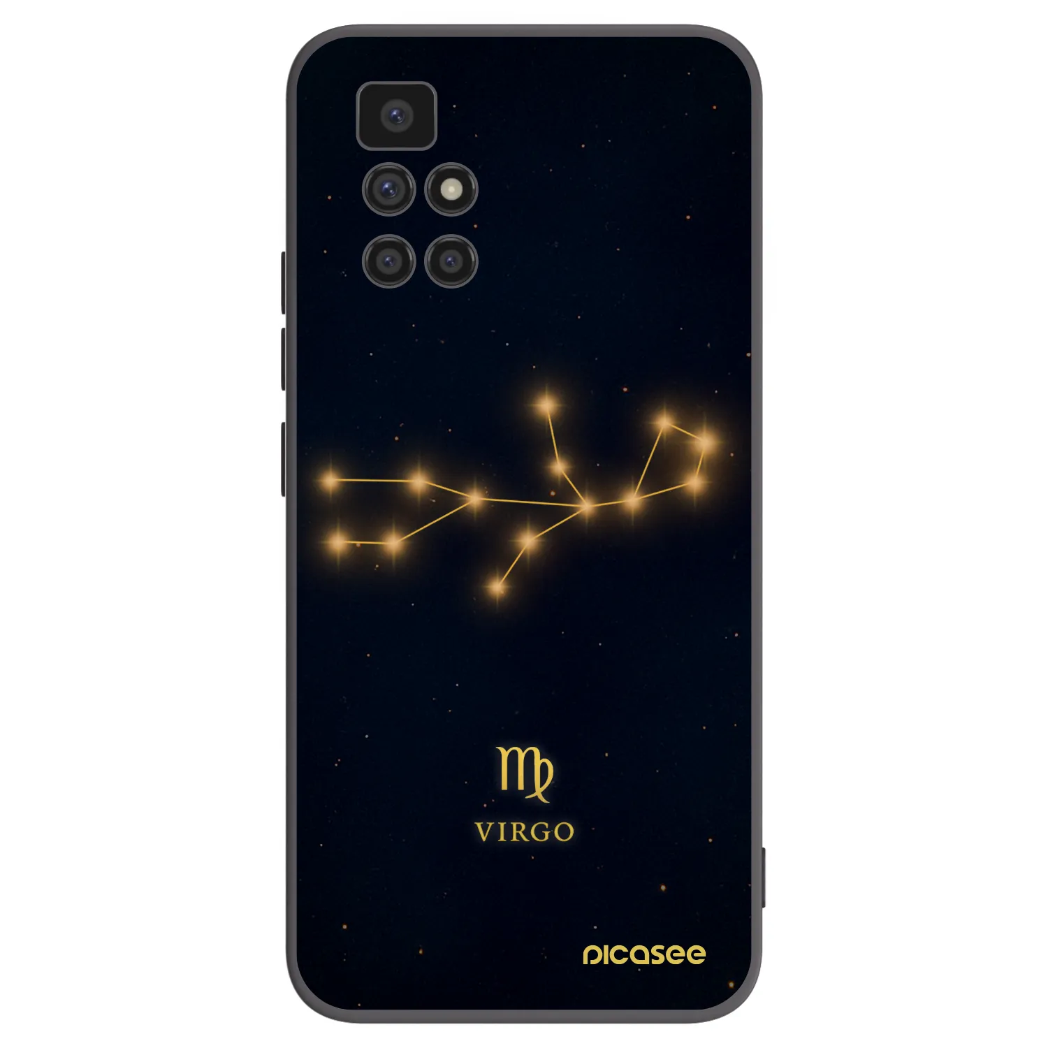 Picasee silikónový čierny obal pre Xiaomi Redmi 10 - VIRGO