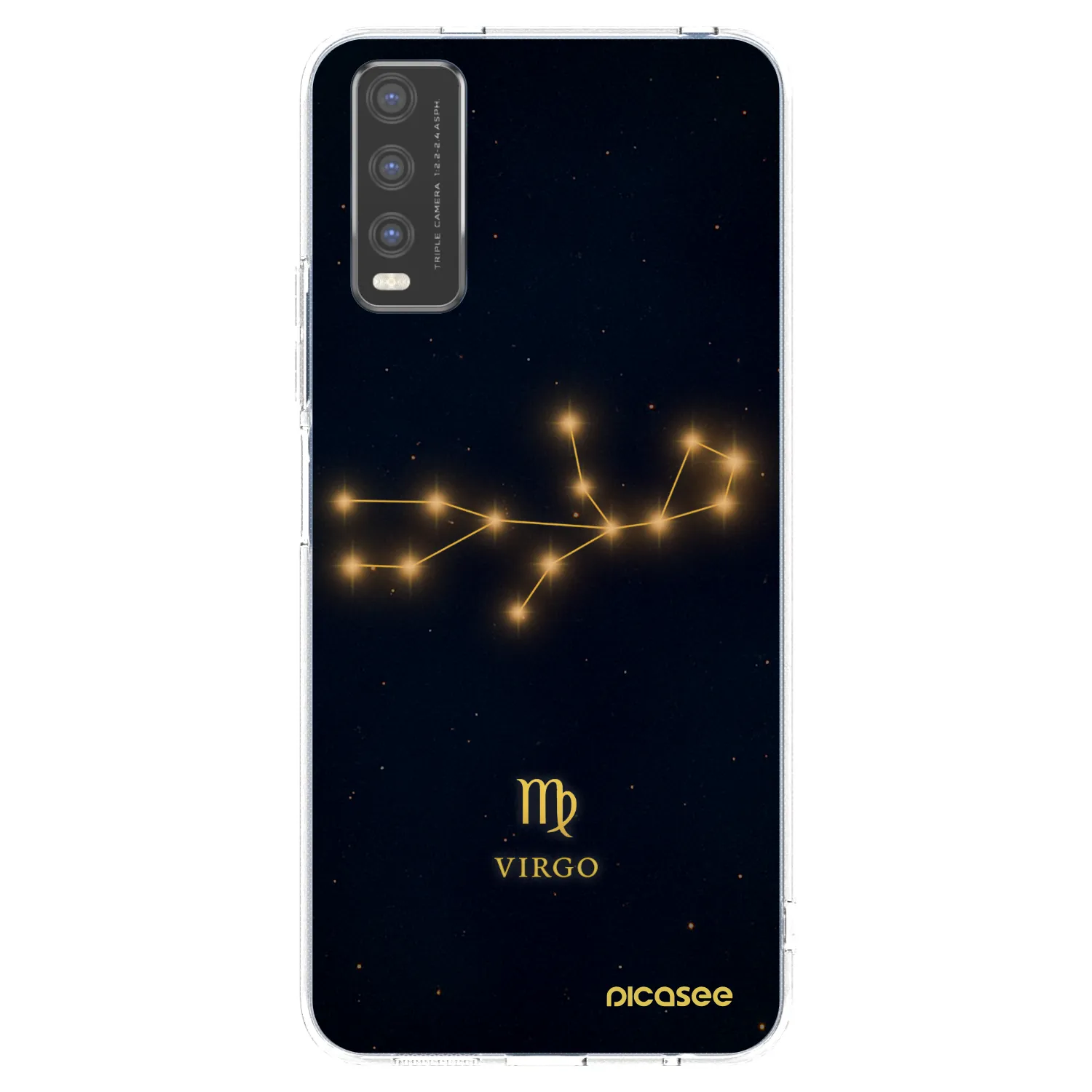 Picasee silikónový prehľadný obal pre Vivo Y20s - VIRGO