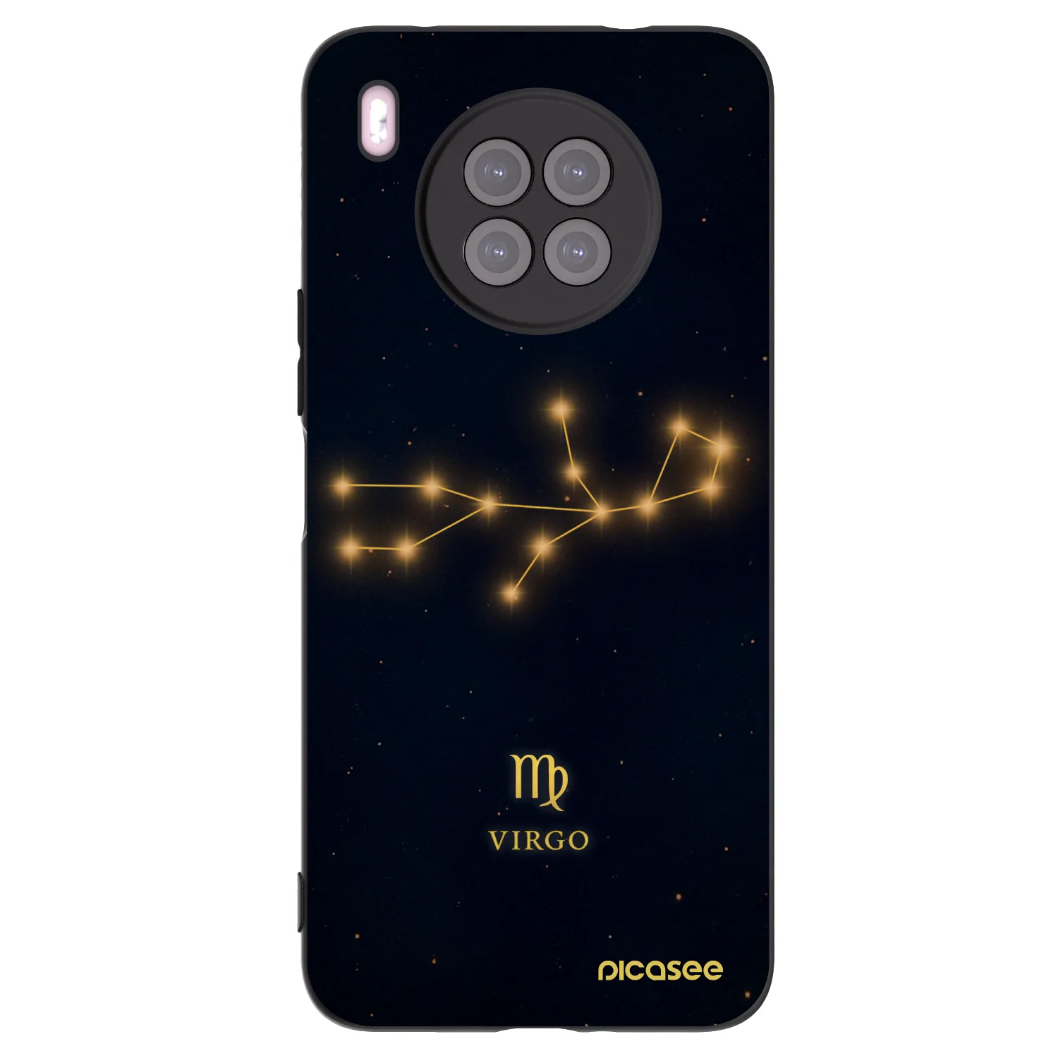 Picasee silikónový čierny obal pre Huawei Nova 8i - VIRGO