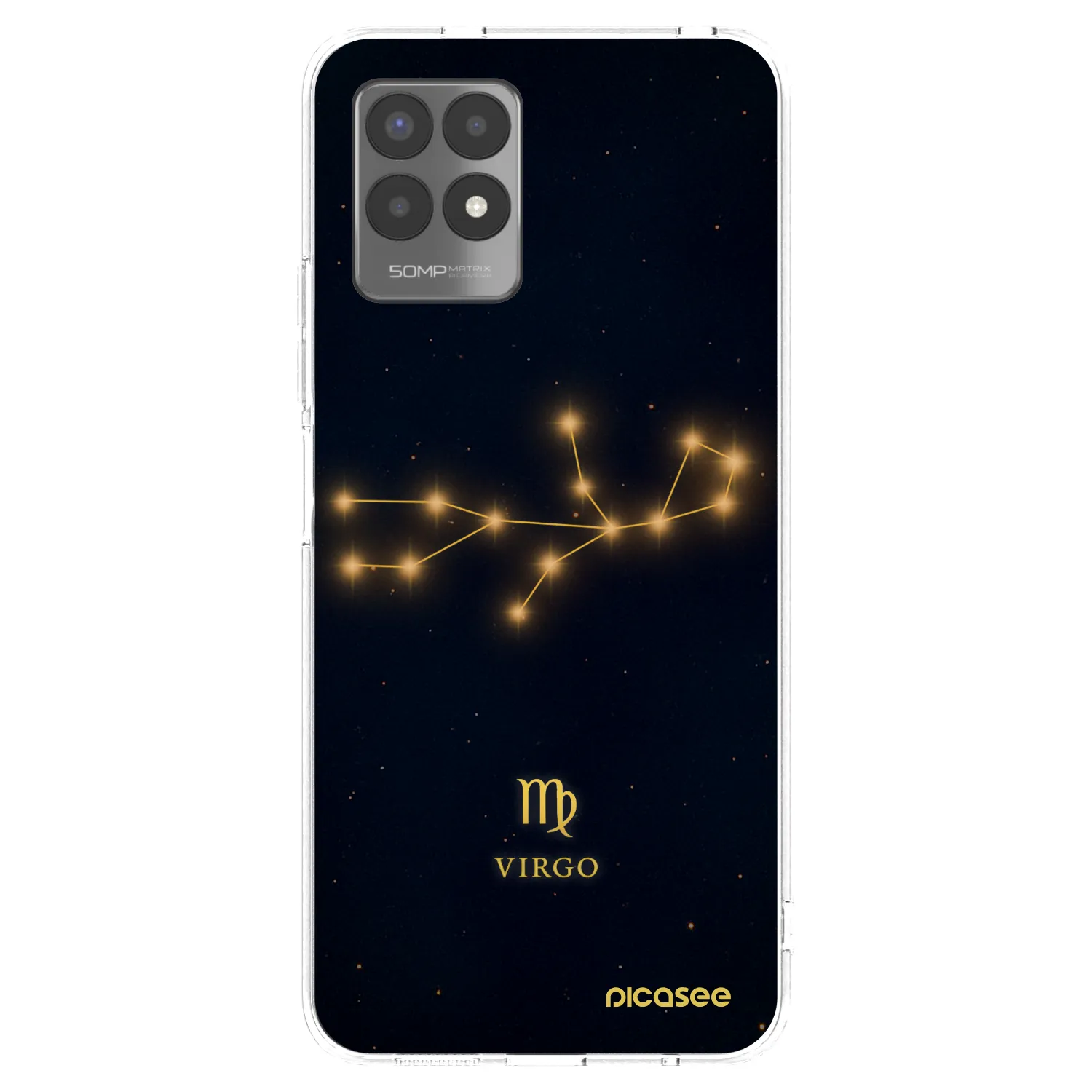 Picasee silikónový prehľadný obal pre Realme 8i - VIRGO