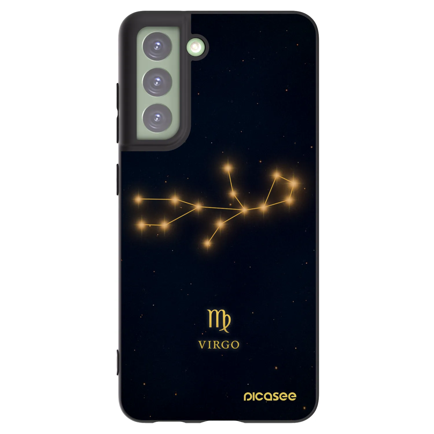 Picasee silikónový čierny obal pre Samsung Galaxy S21 FE 5G - VIRGO