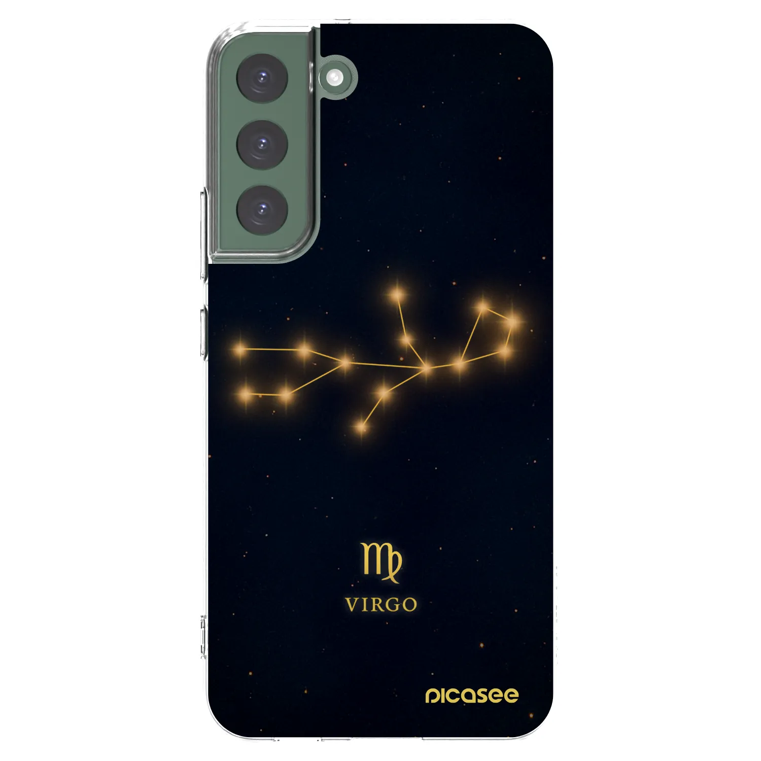 Picasee silikónový prehľadný obal pre Samsung Galaxy S22+ 5G - VIRGO