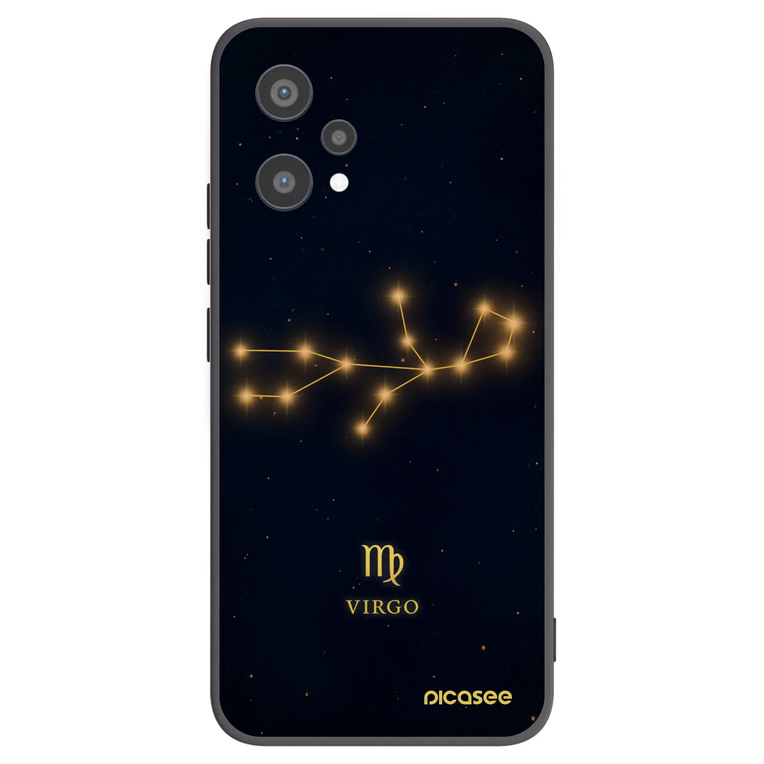 Picasee silikónový čierny obal pre Realme 9 Pro 5G - VIRGO