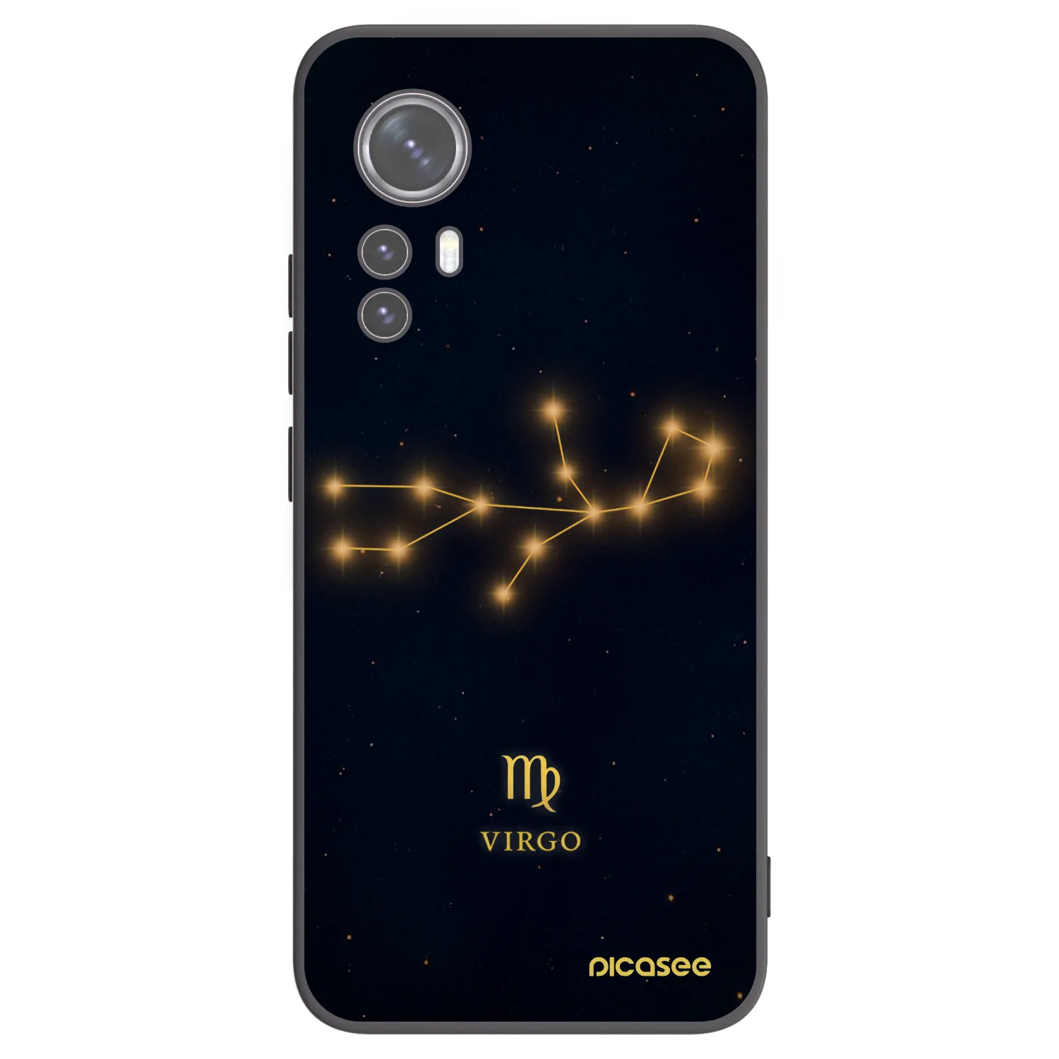 Picasee silikónový čierny obal pre Xiaomi 12 - VIRGO