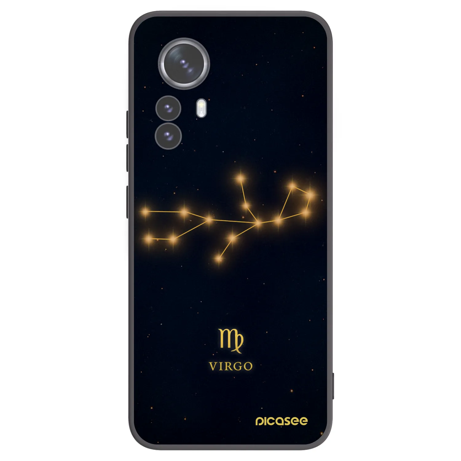 Picasee silikónový čierny obal pre Xiaomi 12 Pro - VIRGO
