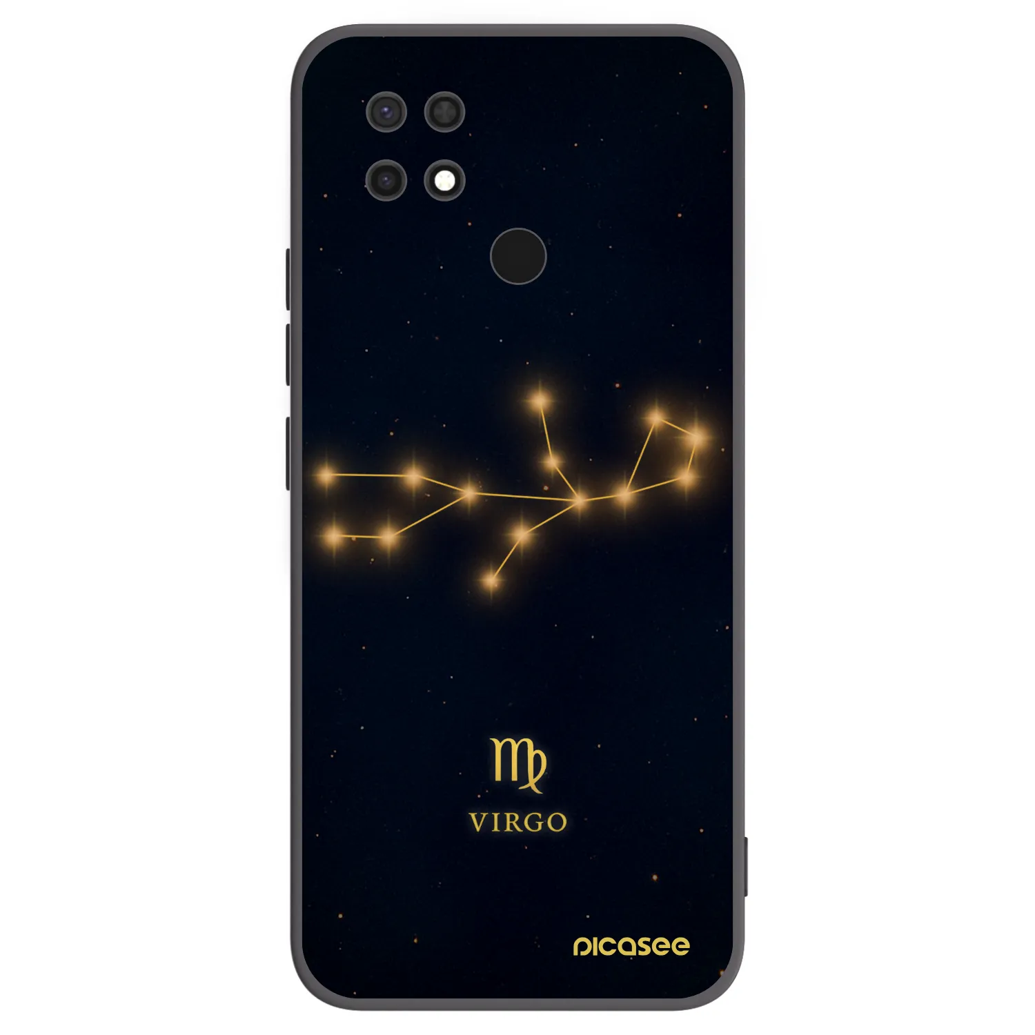 Picasee silikónový čierny obal pre Xiaomi Redmi 10C - VIRGO