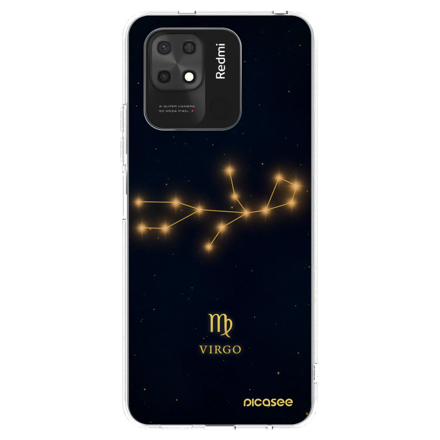 Silikónový prehľadný obal pre Xiaomi Redmi 10C - VIRGO