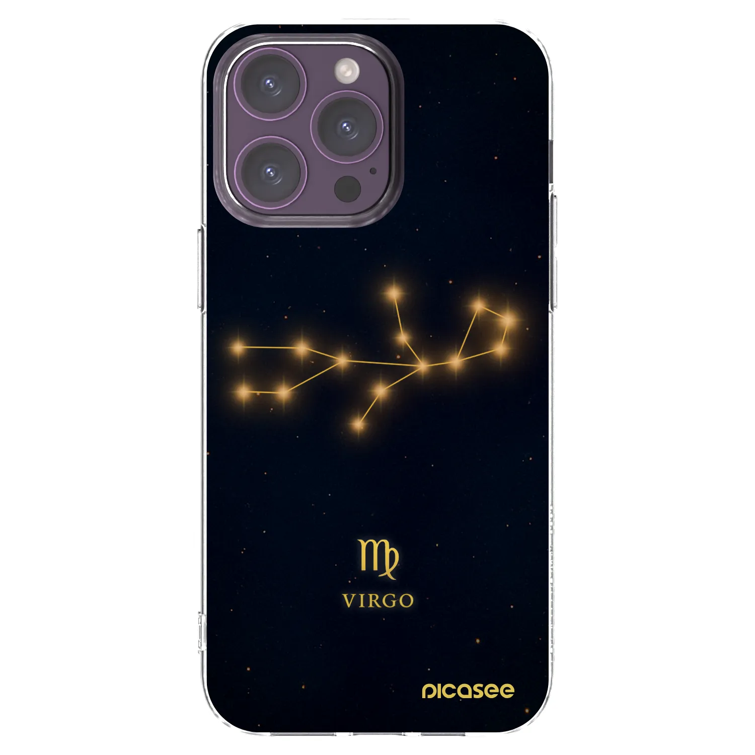 Picasee silikónový prehľadný obal pre Apple iPhone 14 Pro Max - VIRGO
