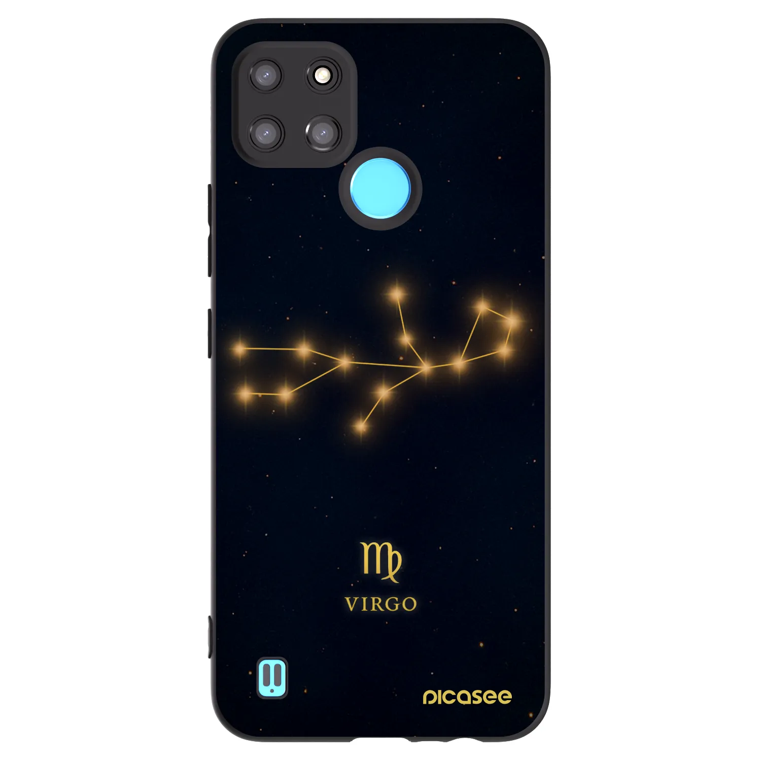 Picasee silikónový čierny obal pre Realme C21Y - VIRGO