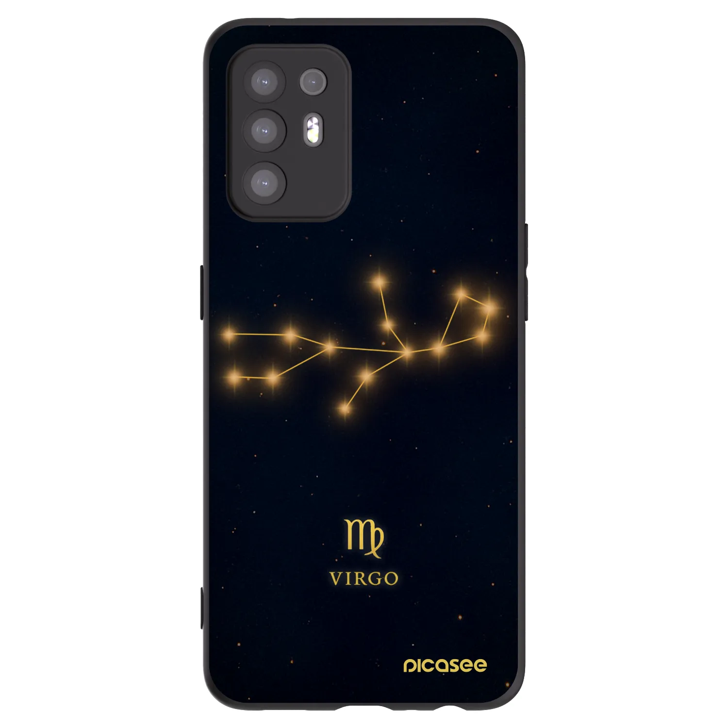 Picasee silikónový čierny obal pre OPPO A94 5G - VIRGO