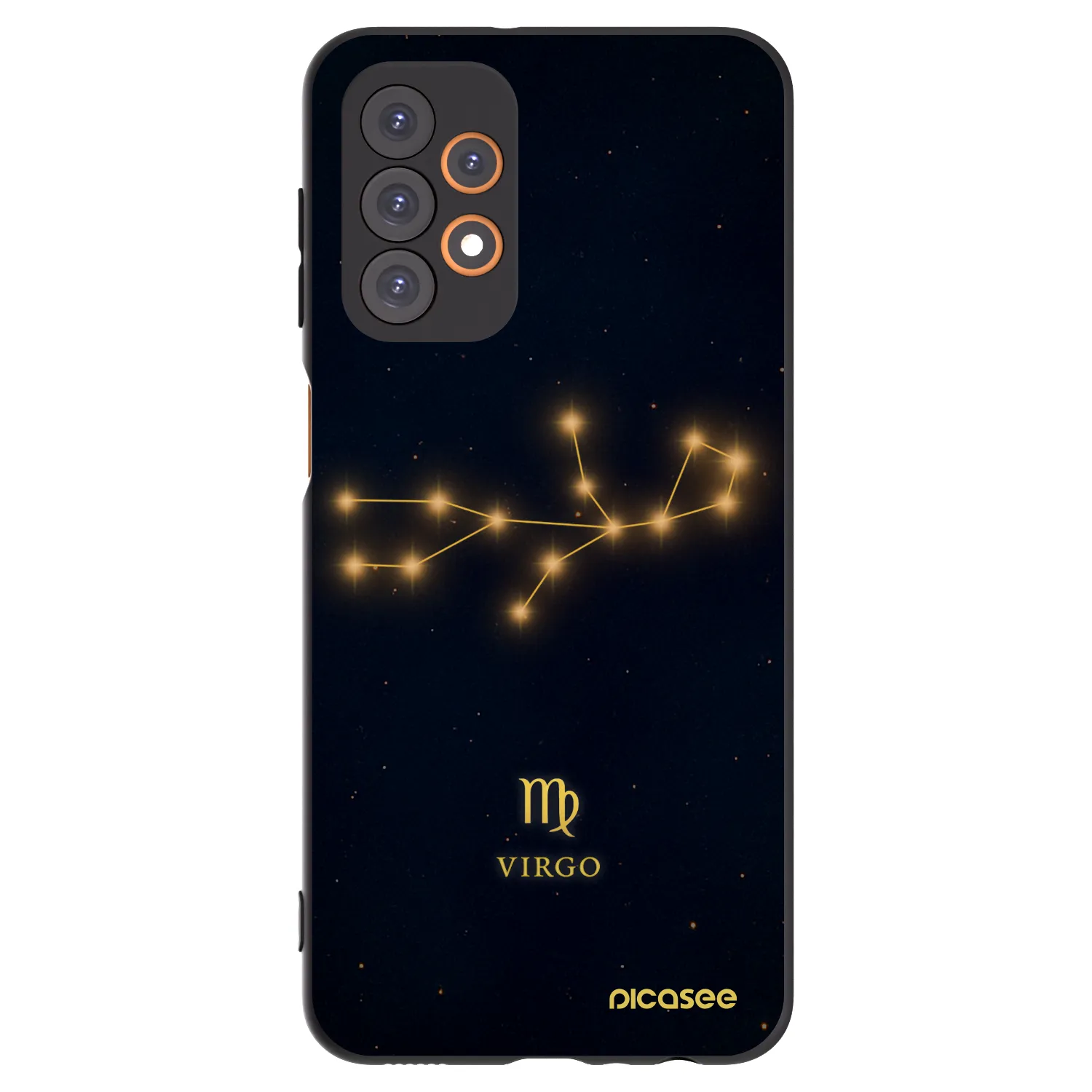 Picasee silikónový čierny obal pre Samsung Galaxy A23 A235F 4G - VIRGO