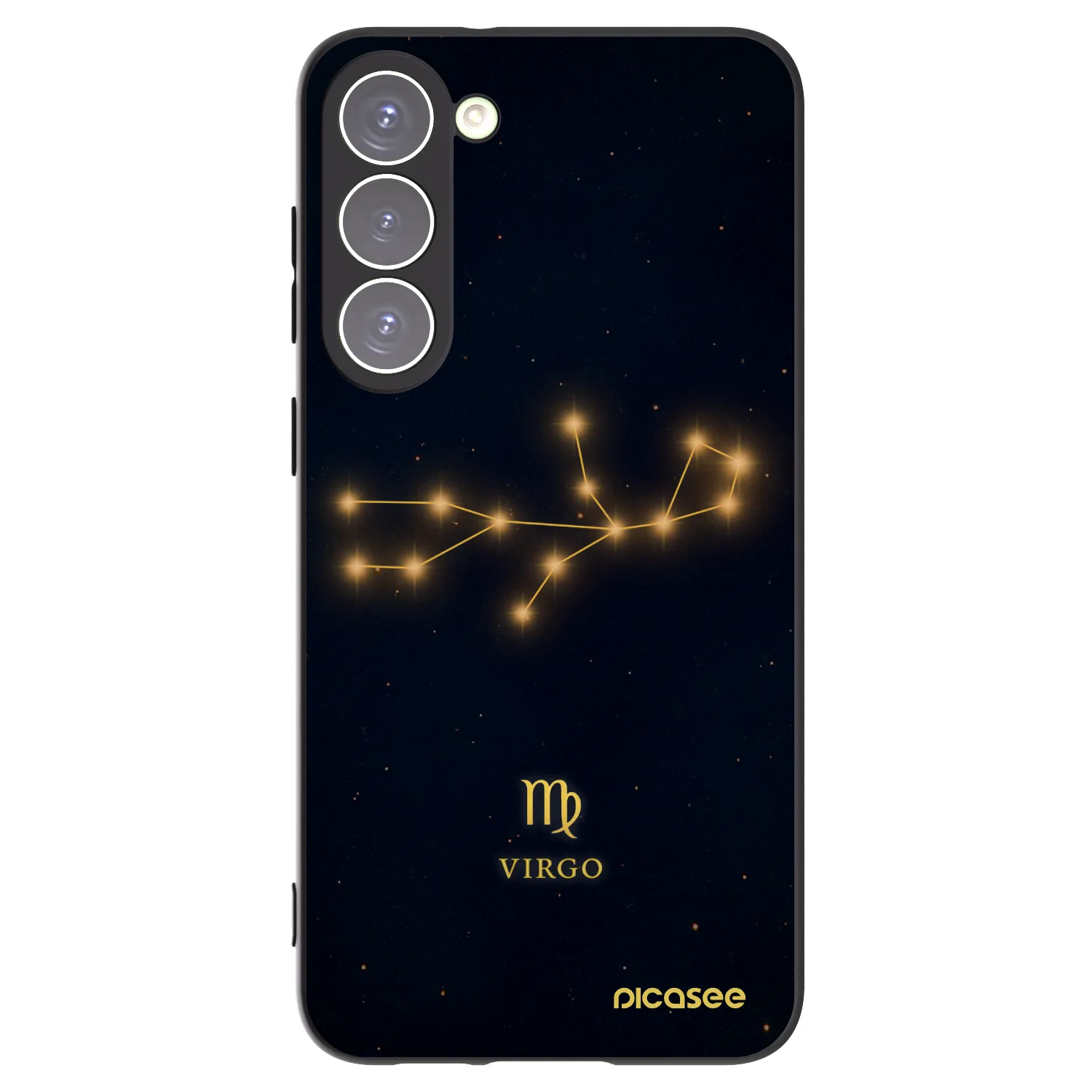 Picasee silikónový čierny obal pre Samsung Galaxy S23+ 5G - VIRGO