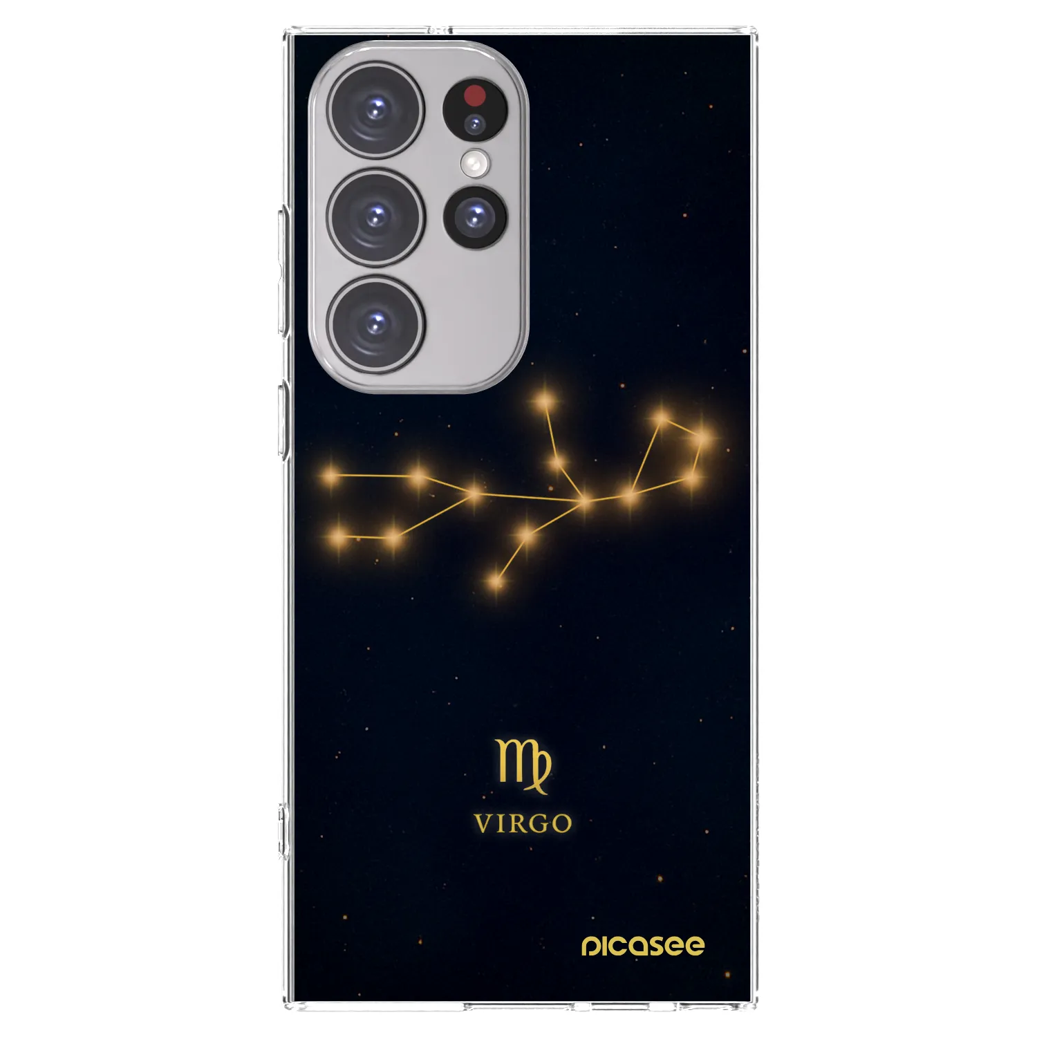 Picasee silikónový prehľadný obal pre Samsung Galaxy S23 Ultra 5G - VIRGO