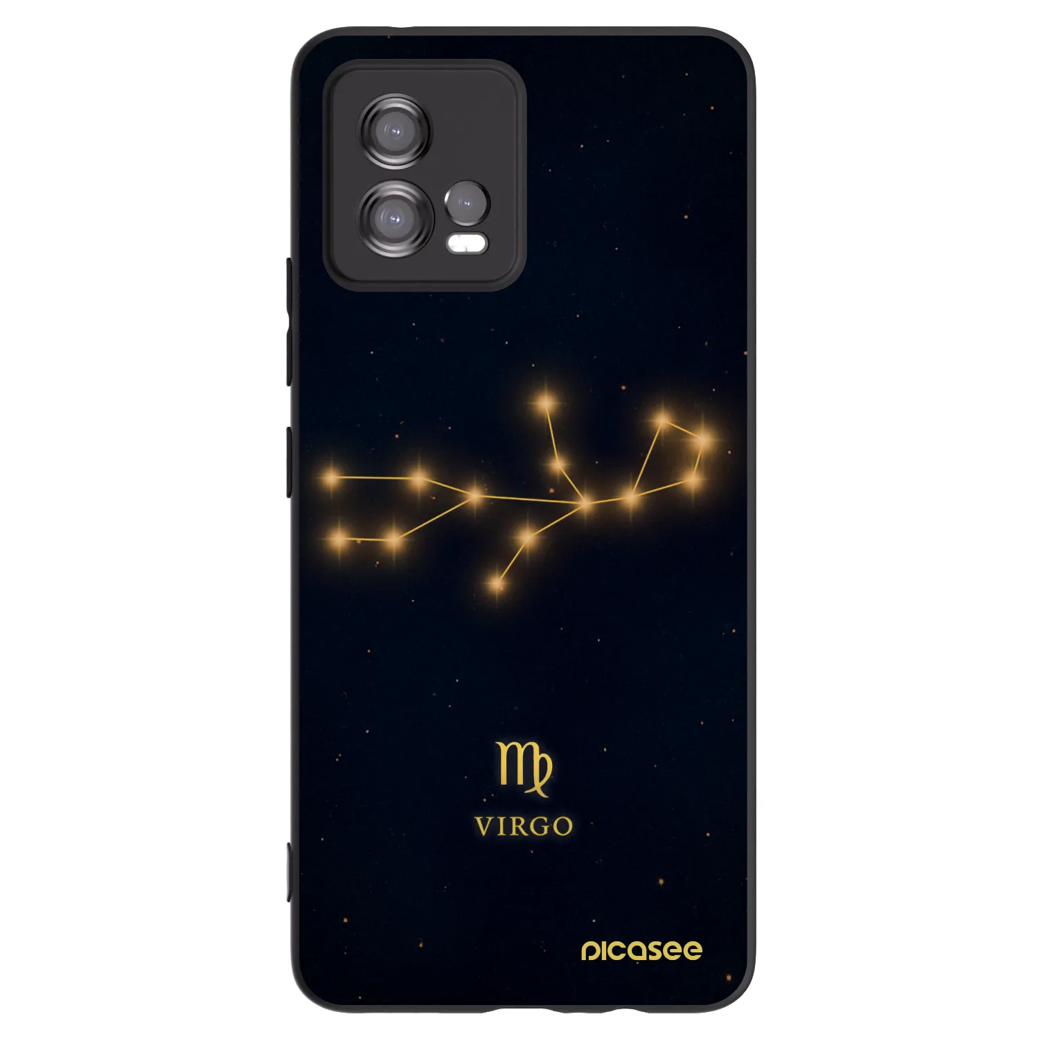 Picasee silikónový čierny obal pre Motorola Moto G72 - VIRGO