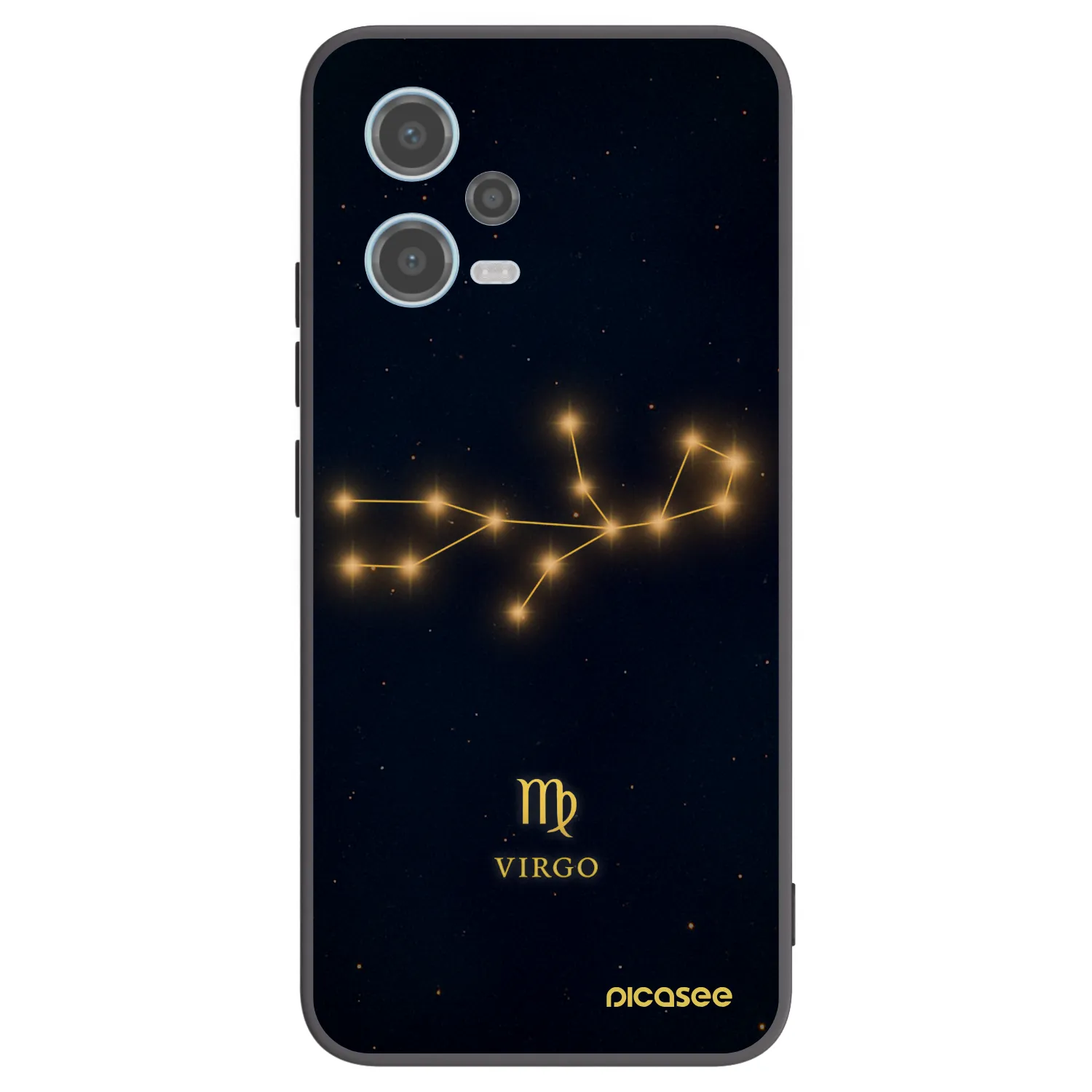 Picasee silikónový čierny obal pre Xiaomi Redmi Note 12 5G - VIRGO
