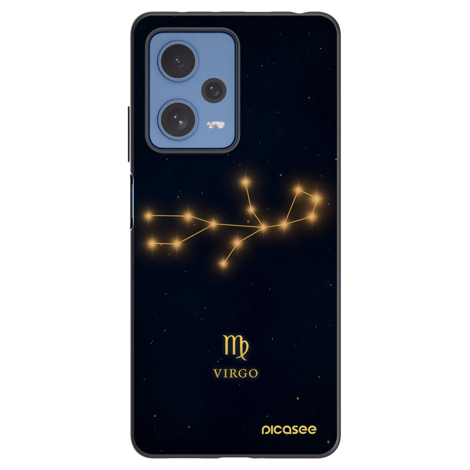Picasee silikónový čierny obal pre Xiaomi Redmi Note 12 Pro 5G - VIRGO