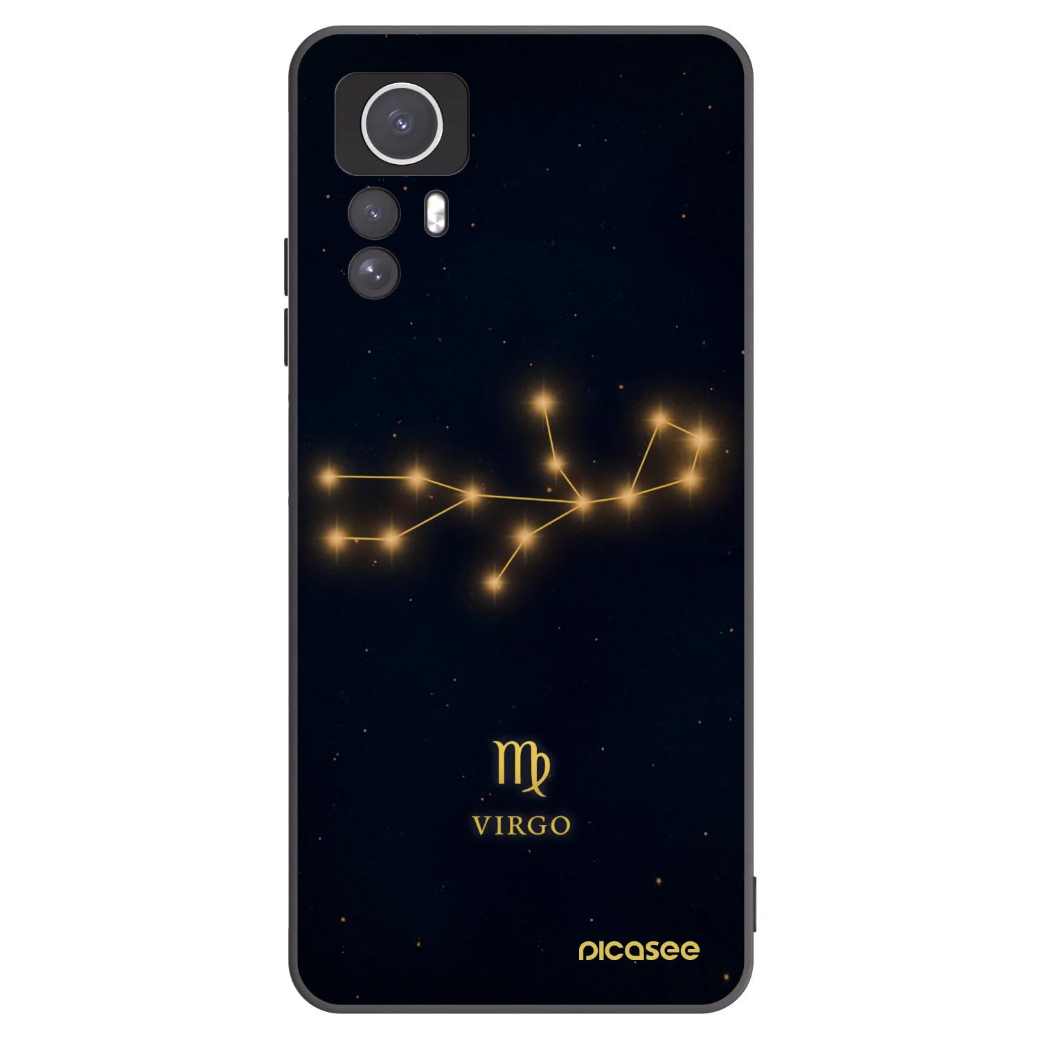Picasee silikónový čierny obal pre Xiaomi Redmi Note 12S - VIRGO
