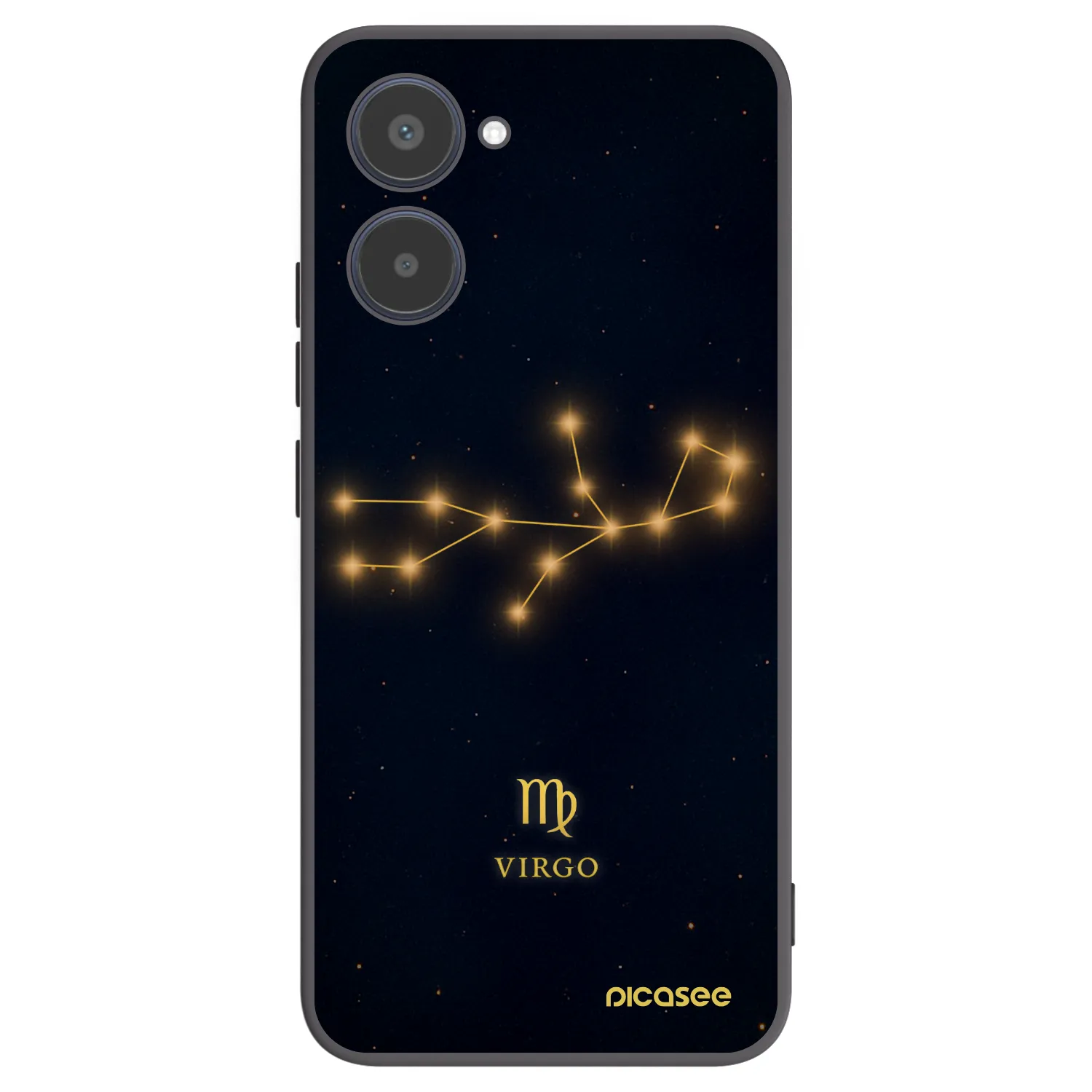 Picasee silikónový čierny obal pre Realme 10 4G - VIRGO