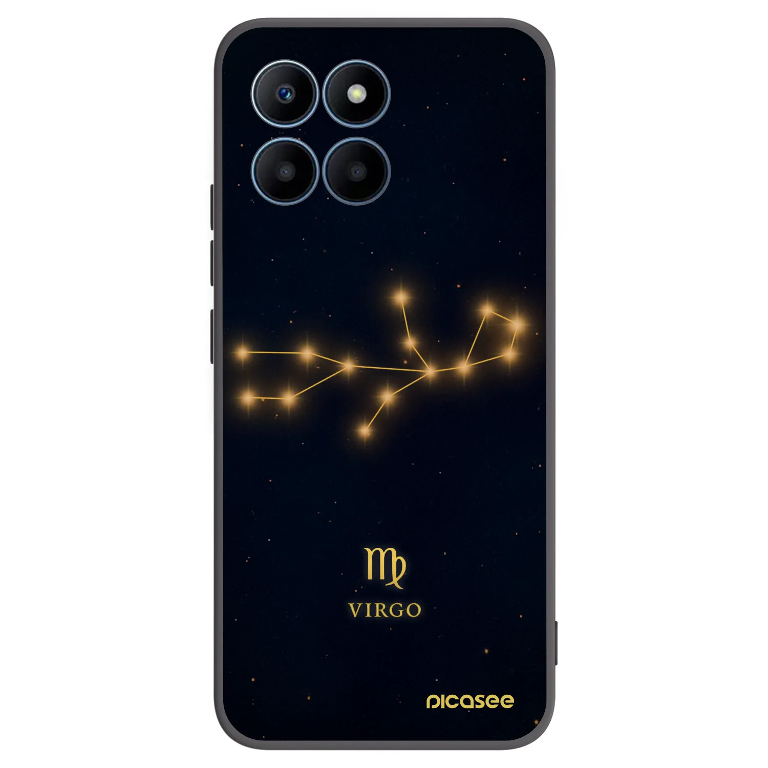Picasee silikónový čierny obal pre Honor 70 Lite - VIRGO
