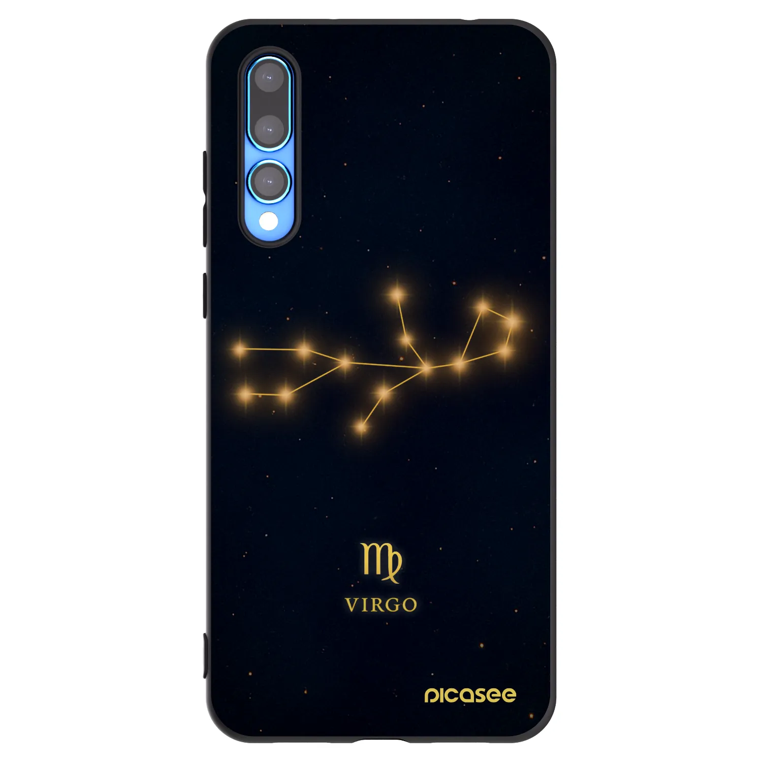 Picasee silikónový čierny obal pre Huawei P20 Pro - VIRGO