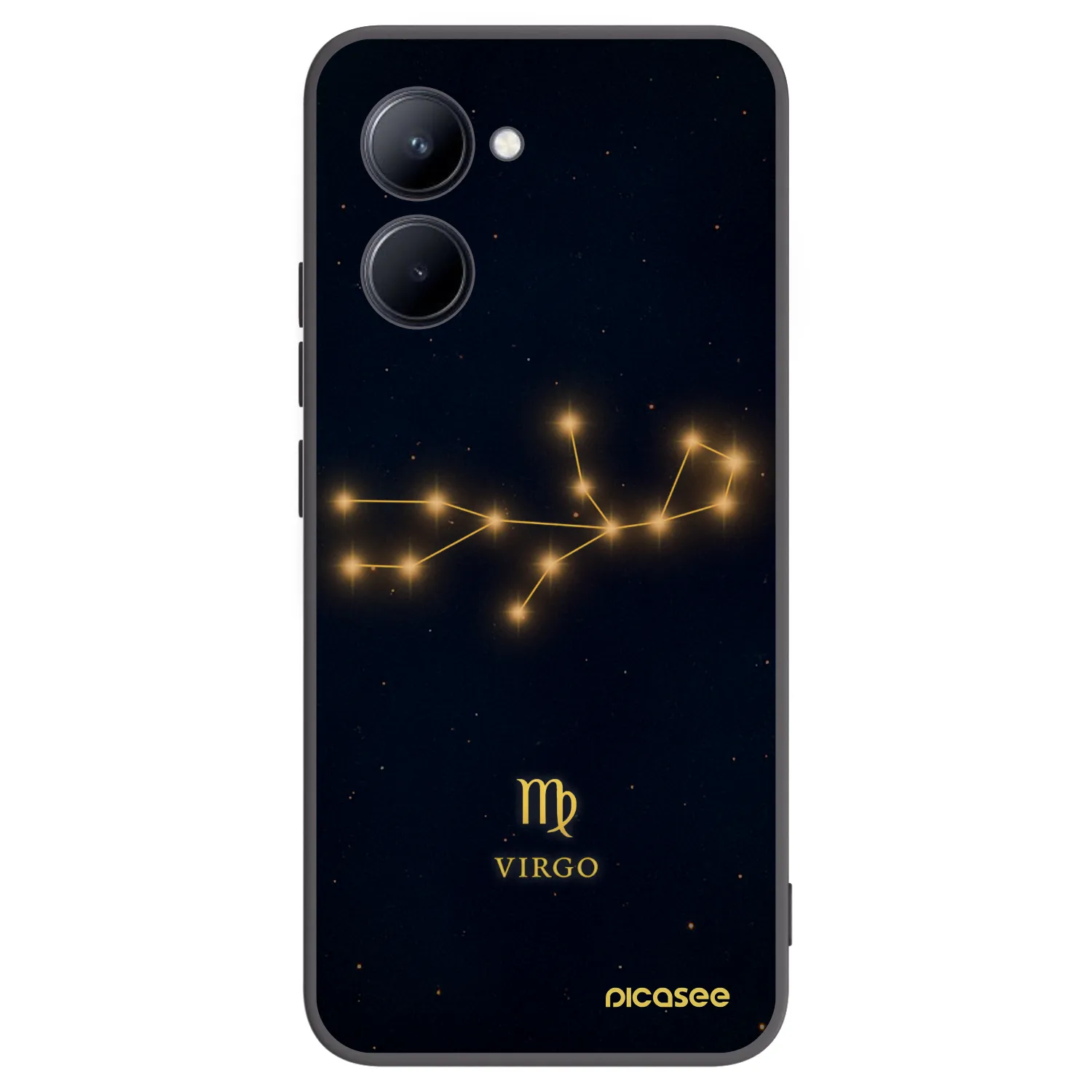 Picasee silikónový čierny obal pre Realme C33 (2023) - VIRGO