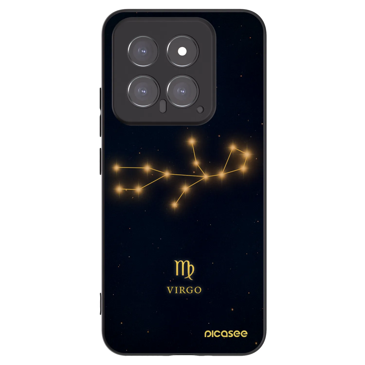 Picasee silikónový čierny obal pre Xiaomi 14 - VIRGO