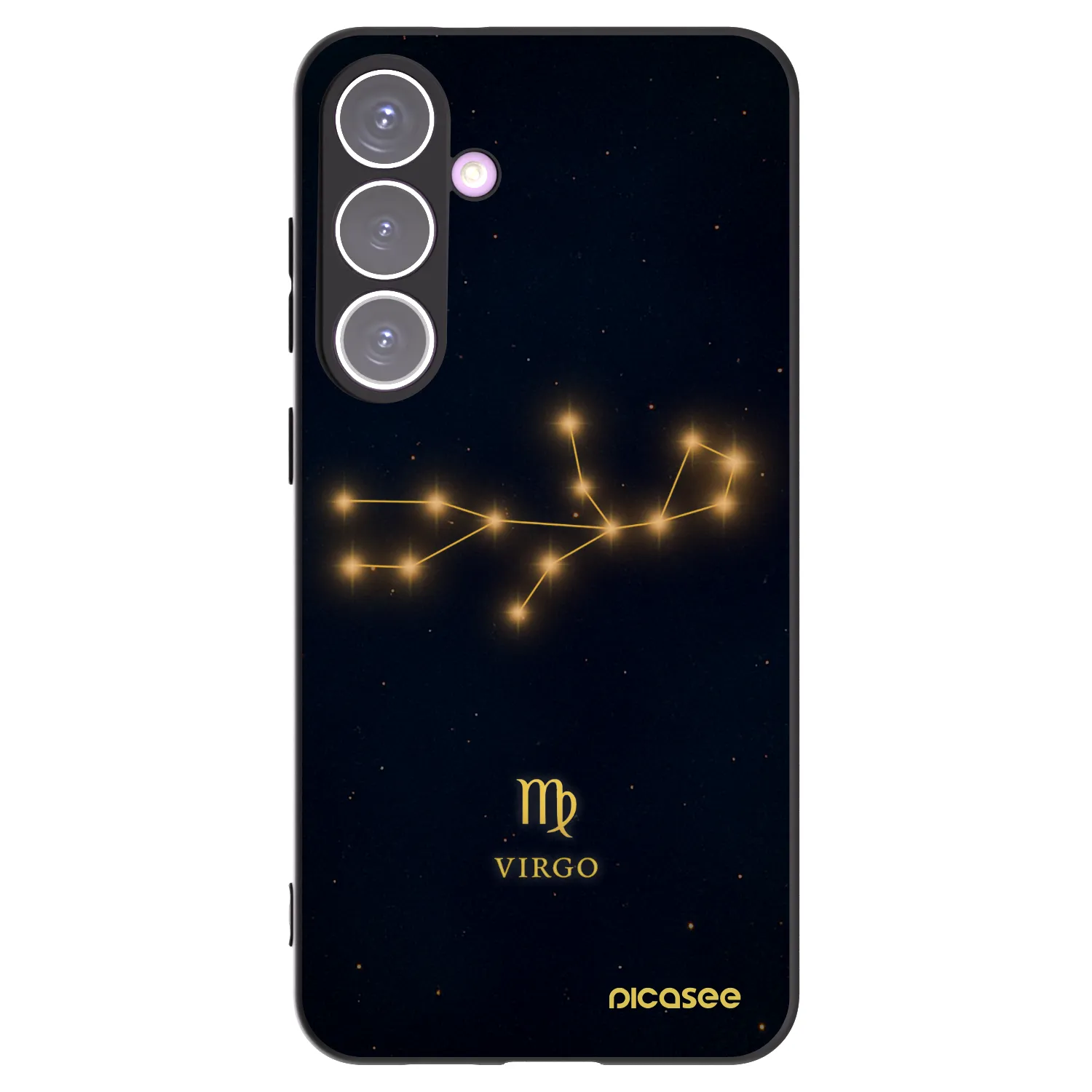 Picasee silikónový čierny obal pre Samsung Galaxy S24+ S926B 5G - VIRGO
