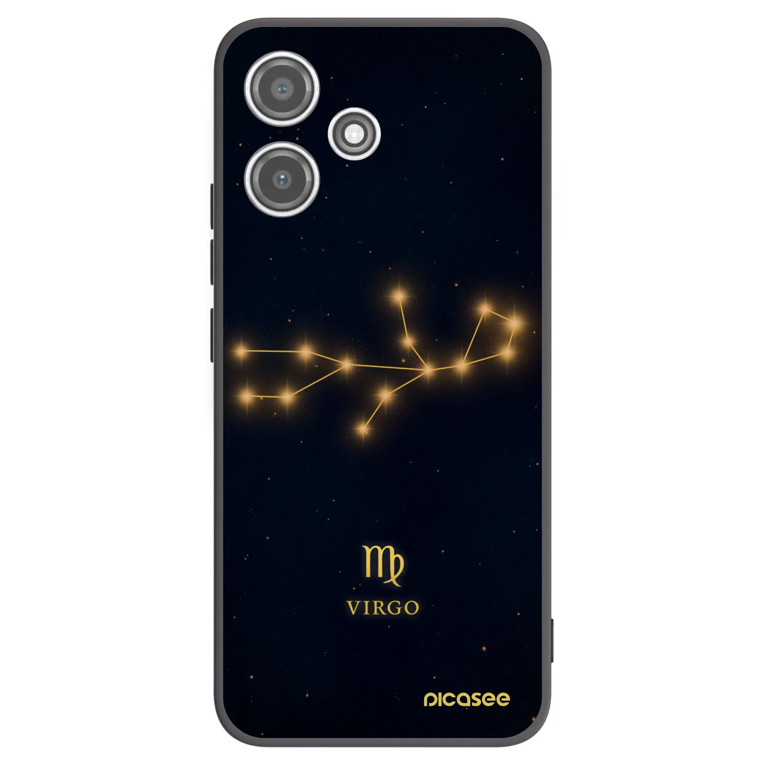 Picasee silikónový čierny obal pre Xiaomi Redmi 12 5G - VIRGO