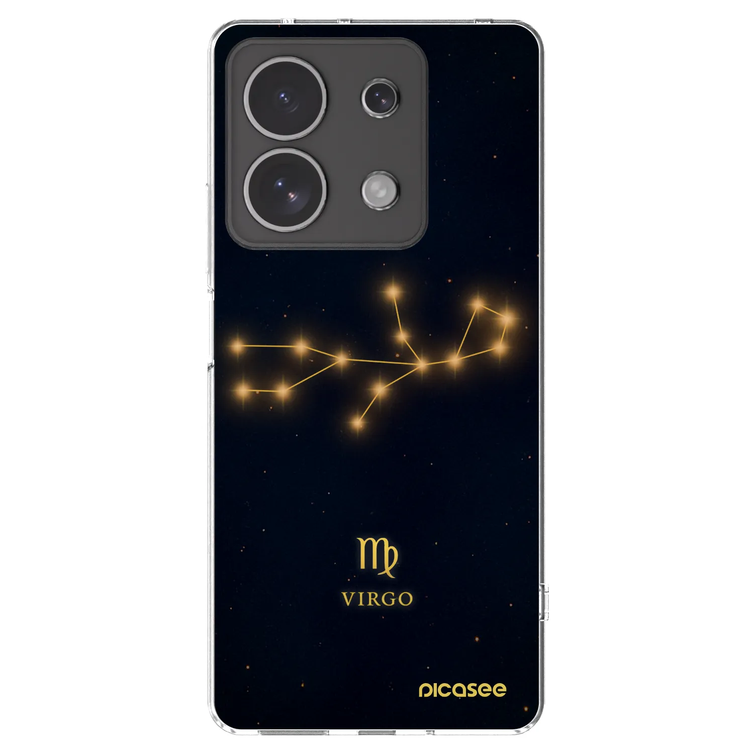 Picasee silikónový prehľadný obal pre Xiaomi Redmi Note 13 4G - VIRGO