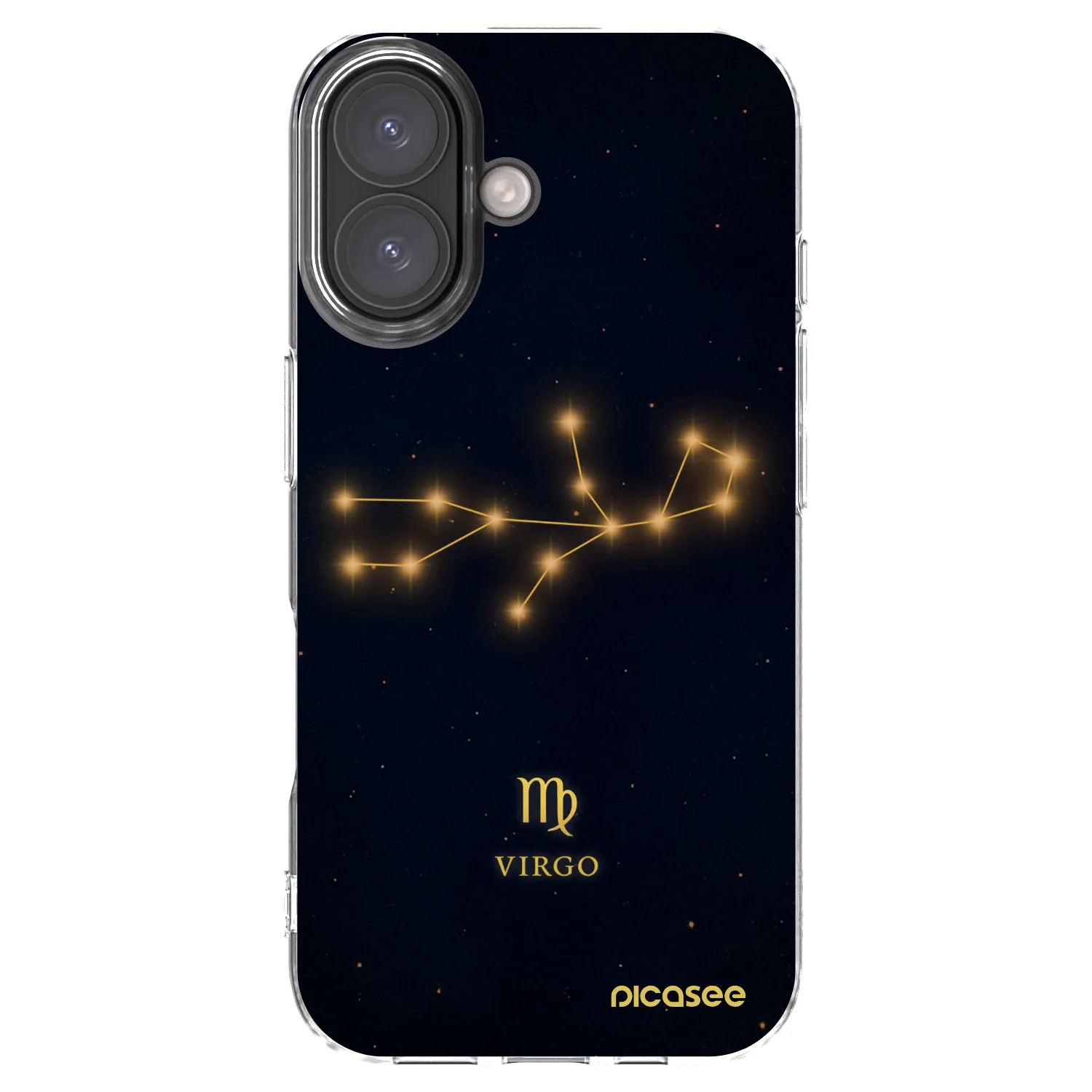 Picasee silikónový prehľadný obal pre Apple iPhone 16 - VIRGO