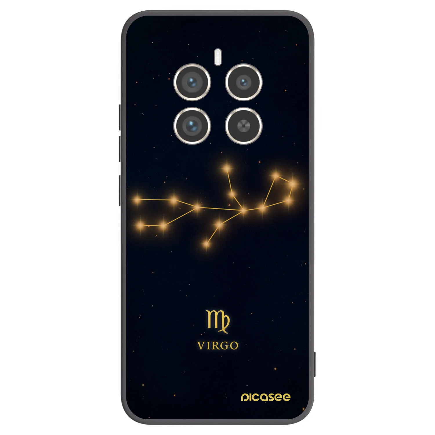 Picasee silikónový čierny obal pre Realme 12 Pro 5G - VIRGO