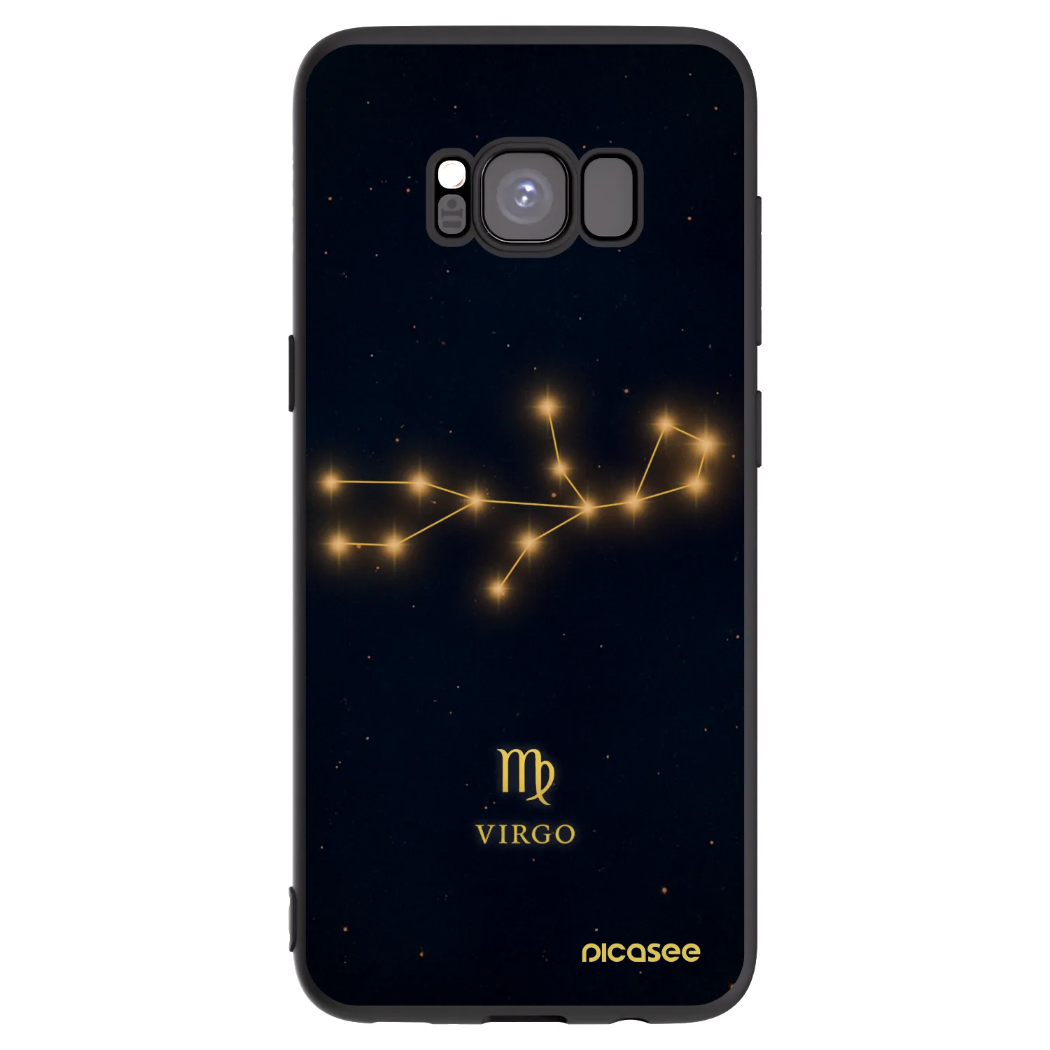 Picasee silikónový čierny obal pre Samsung Galaxy S8 G950F - VIRGO