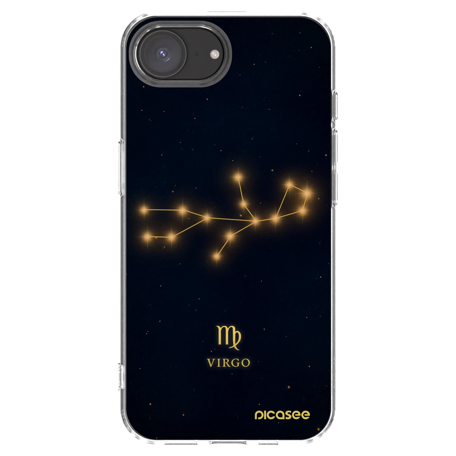 Picasee silikónový prehľadný obal pre Apple iPhone 16e - VIRGO
