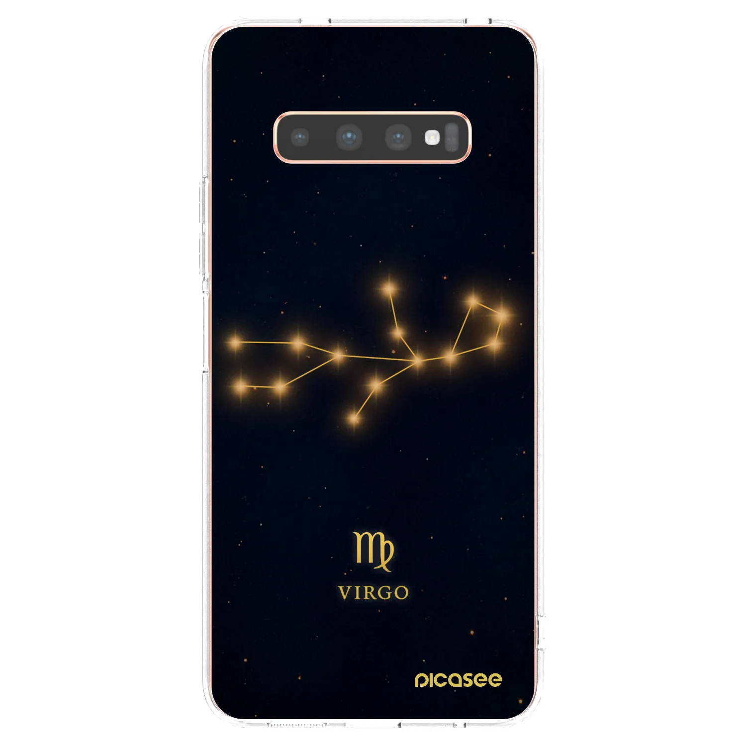 Picasee silikónový prehľadný obal pre Samsung Galaxy S10 Plus G975 - VIRGO