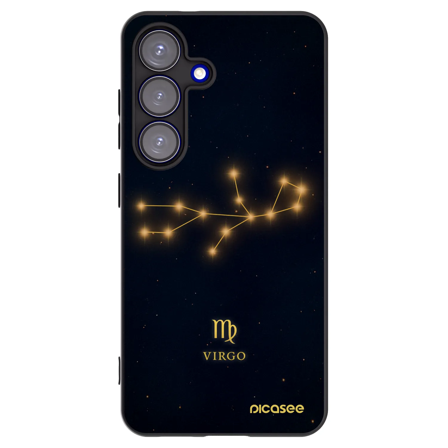 Picasee silikónový čierny obal pre Samsung Galaxy S25 5G - VIRGO