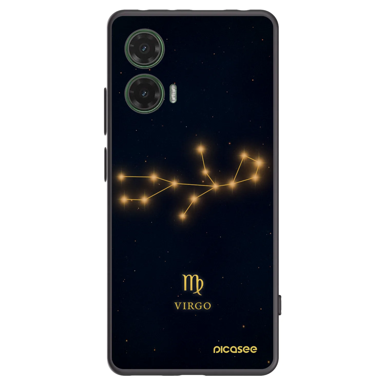 Picasee silikónový čierny obal pre Motorola Moto G35 5G - VIRGO