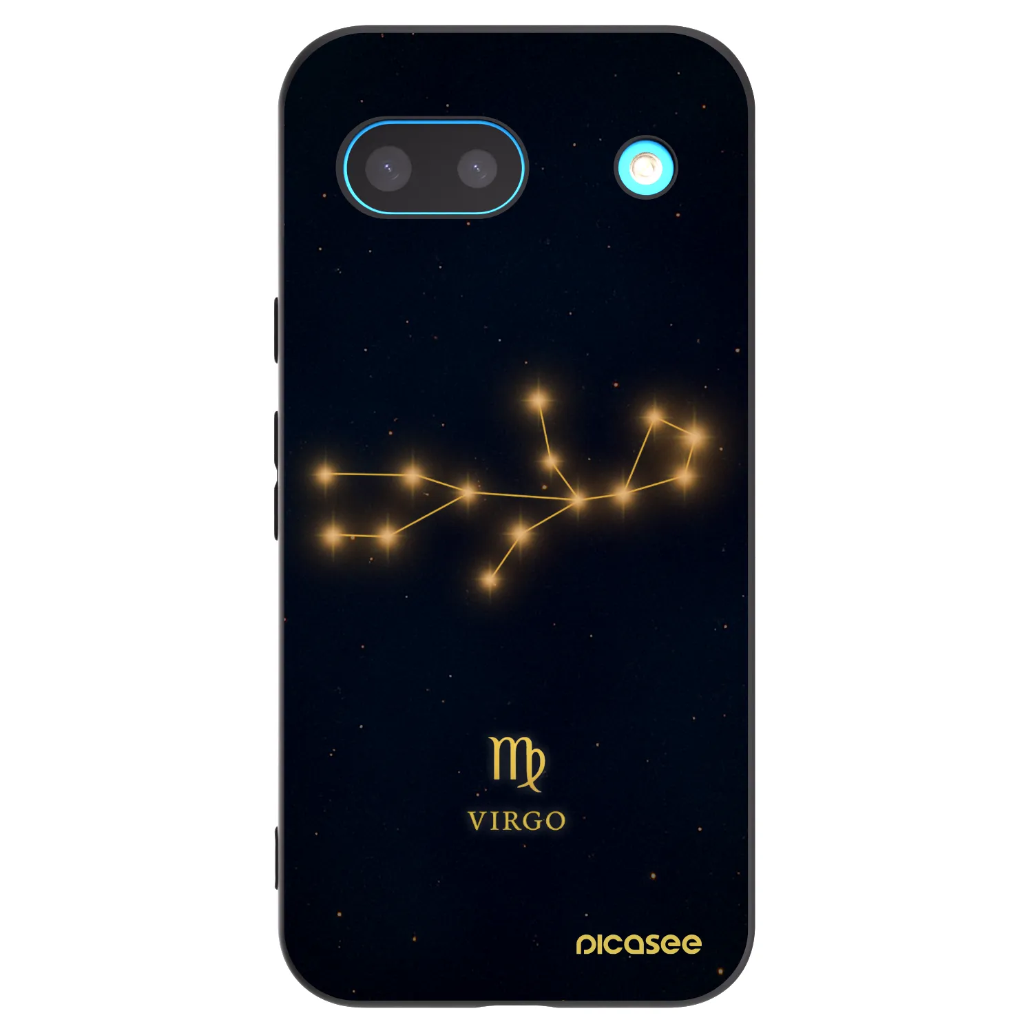 Picasee silikónový čierny obal pre Google Pixel 8a - VIRGO