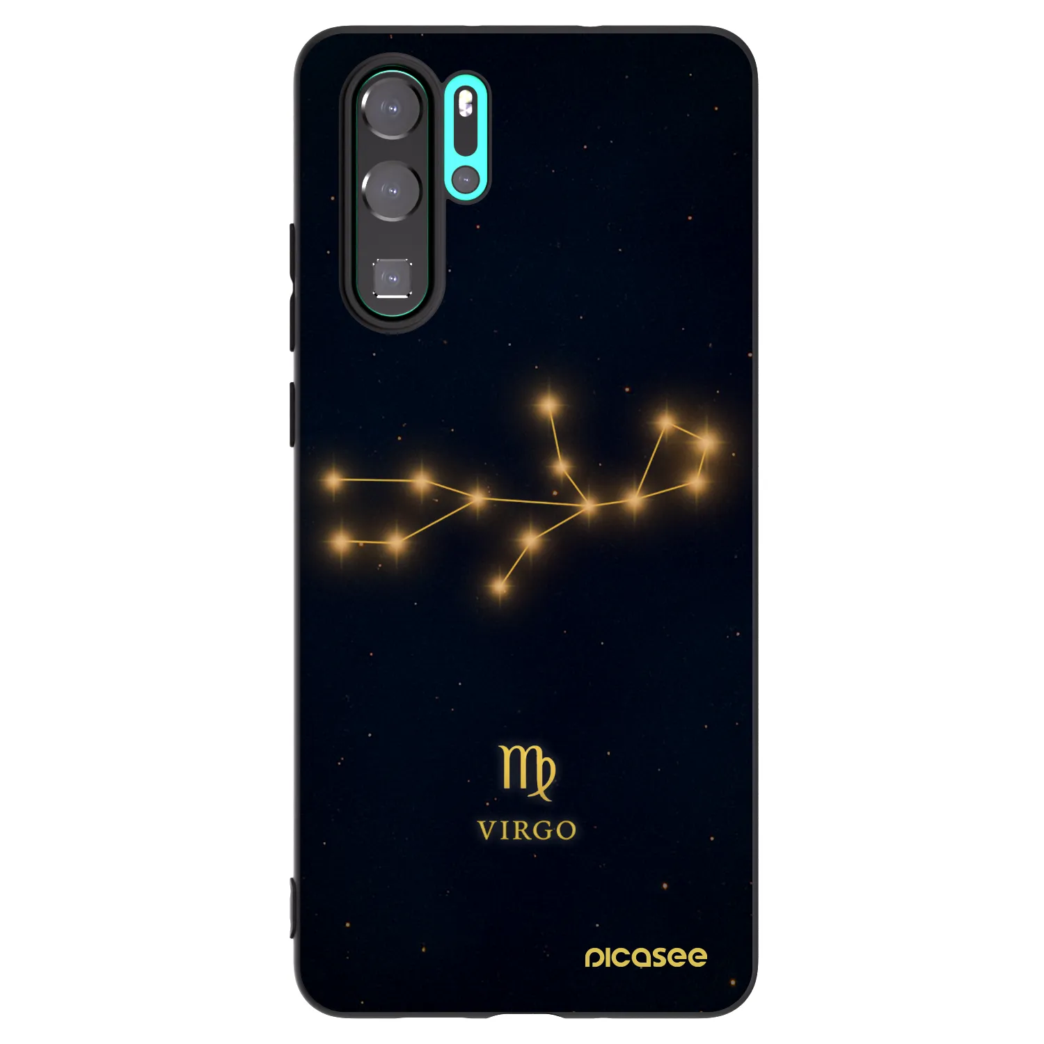 Picasee silikónový čierny obal pre Huawei P30 Pro - VIRGO