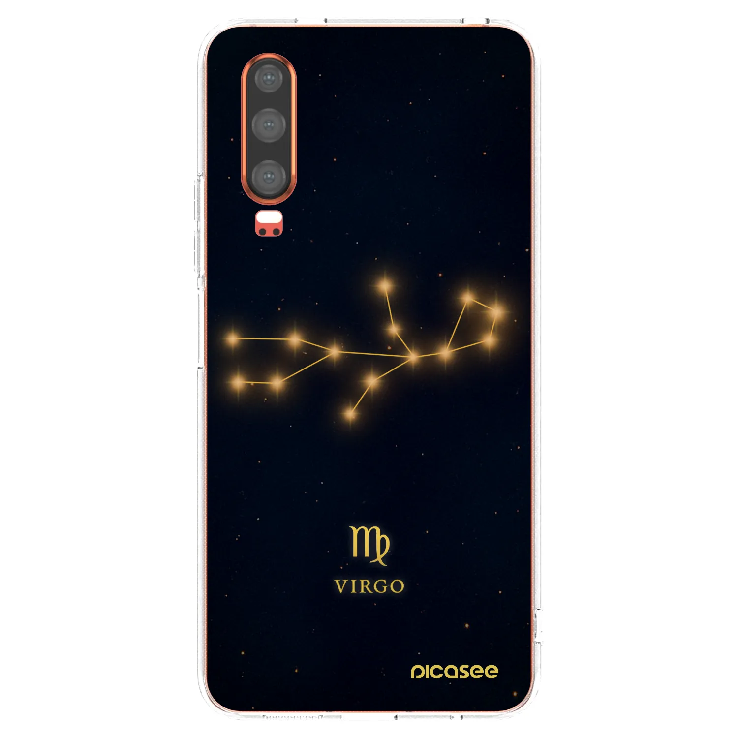 Picasee silikónový prehľadný obal pre Huawei P30 - VIRGO