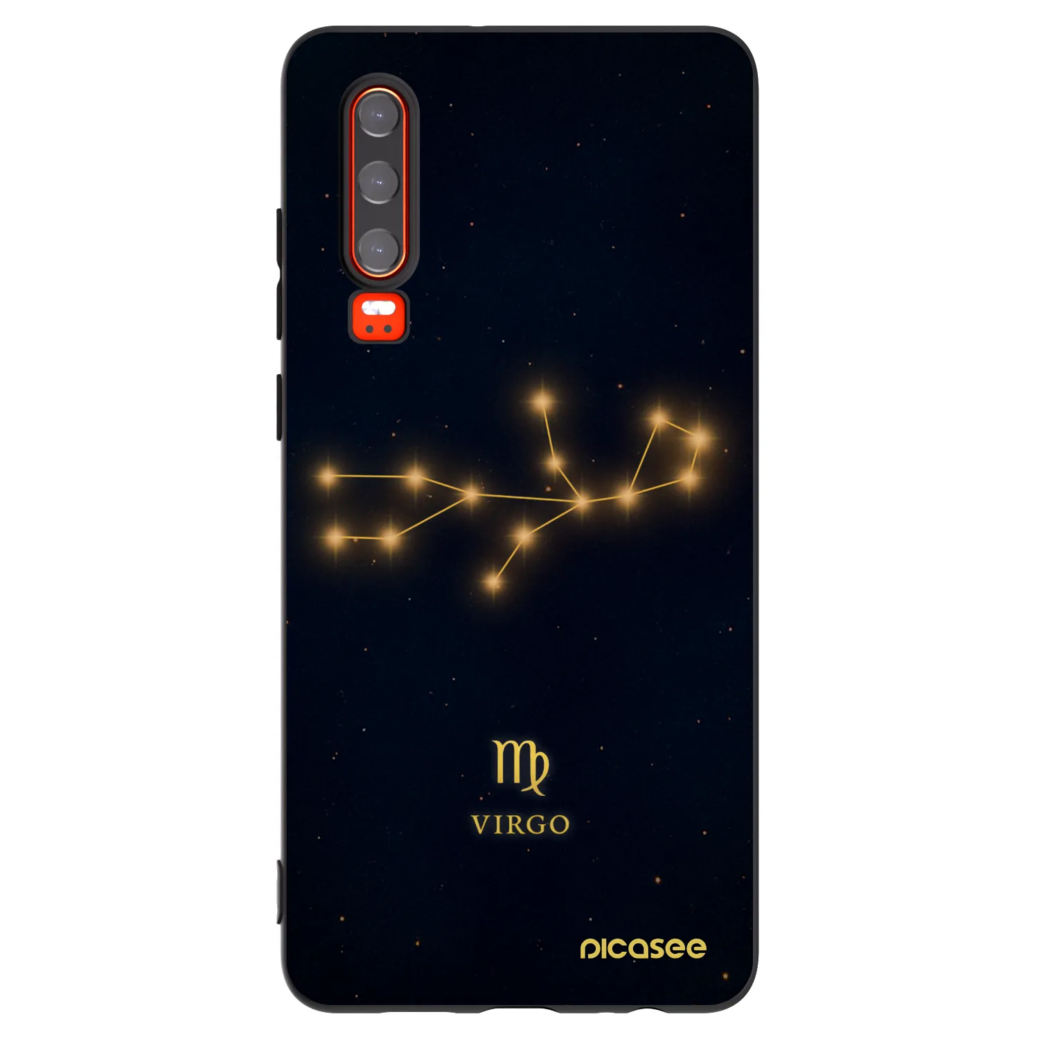Picasee silikónový čierny obal pre Huawei P30 - VIRGO