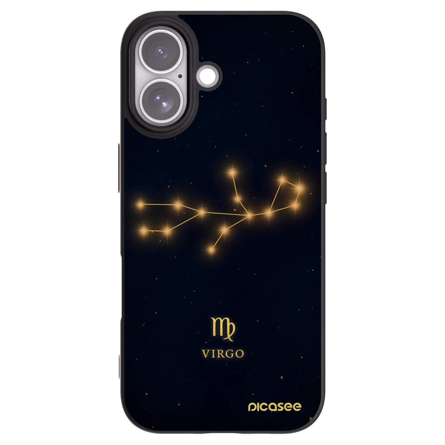 Picasee silikónový čierny obal pre Apple iPhone 17 - VIRGO