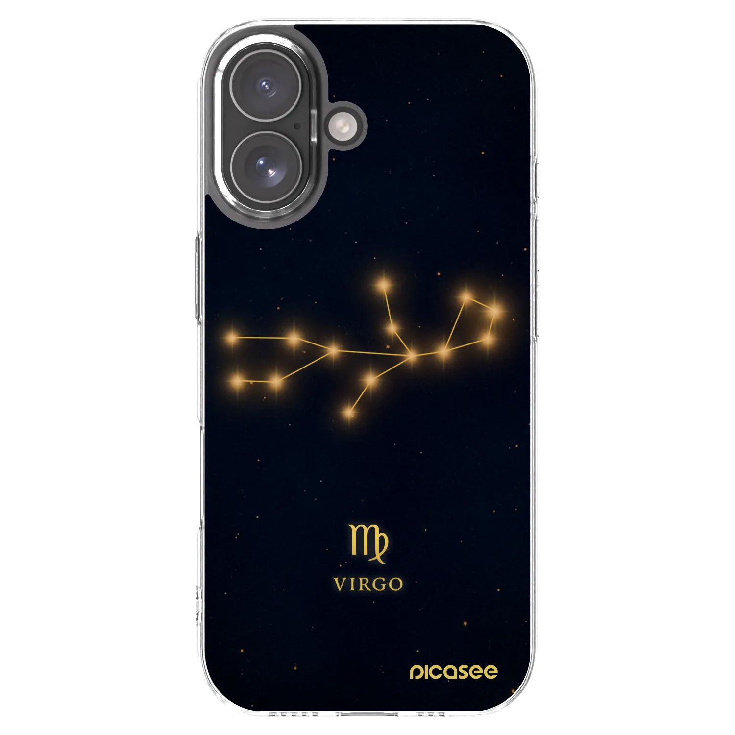 Picasee silikónový prehľadný obal pre Apple iPhone 17 - VIRGO