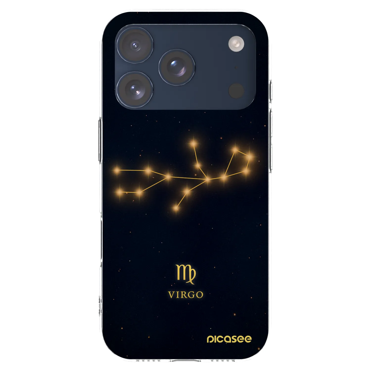 Picasee silikónový prehľadný obal pre Apple iPhone 17 Pro - VIRGO