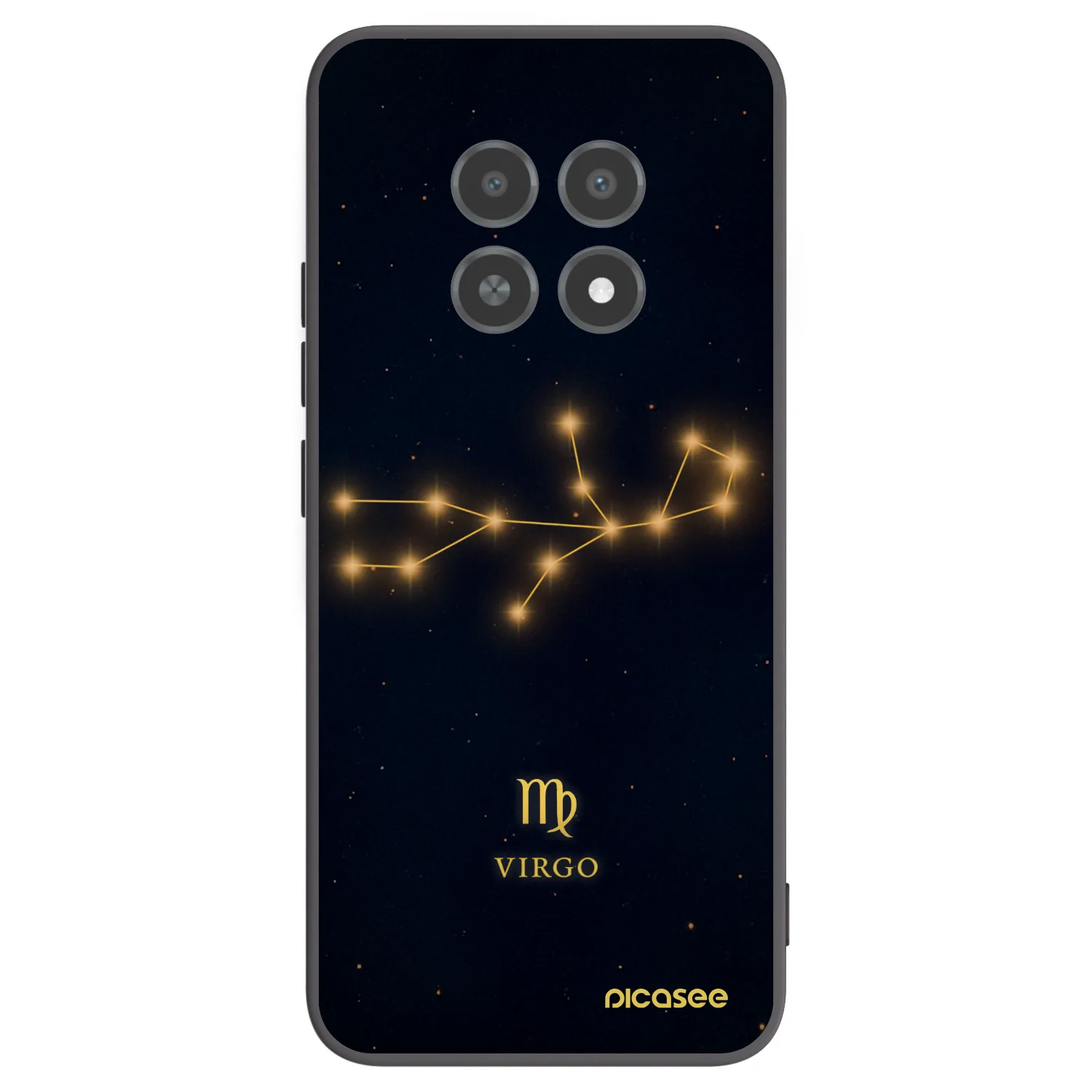 Picasee silikónový čierny obal pre Realme 12X - VIRGO