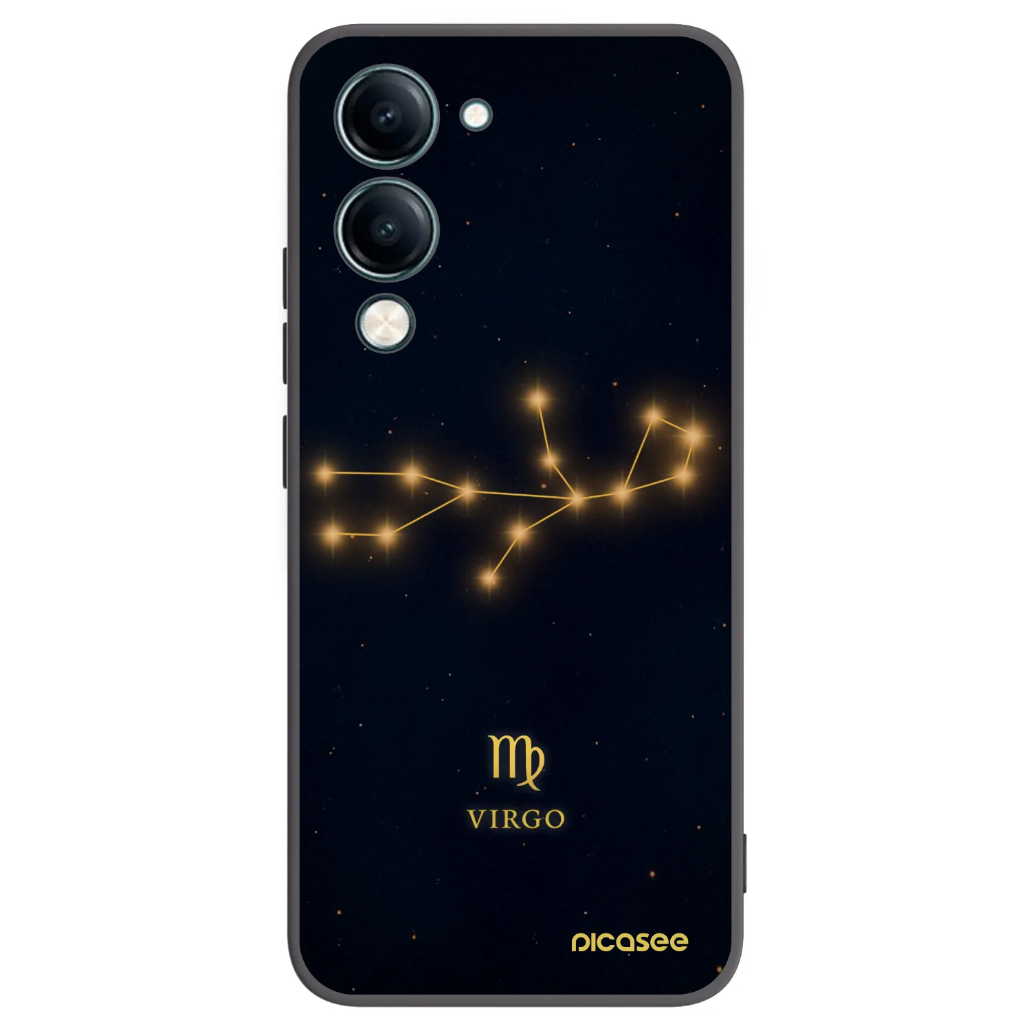 Picasee silikónový čierny obal pre Vivo Y29s 5G - VIRGO