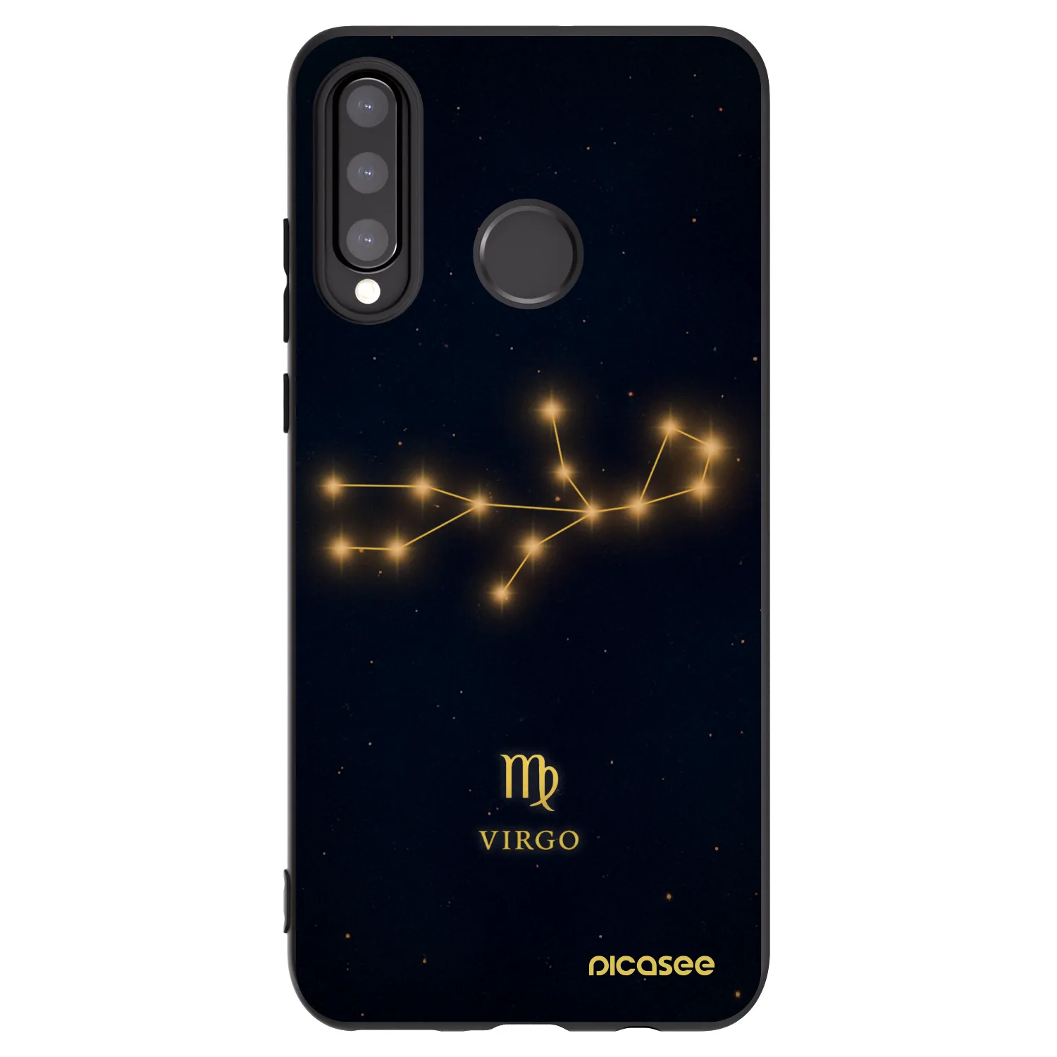 Picasee silikónový čierny obal pre Huawei P30 Lite - VIRGO